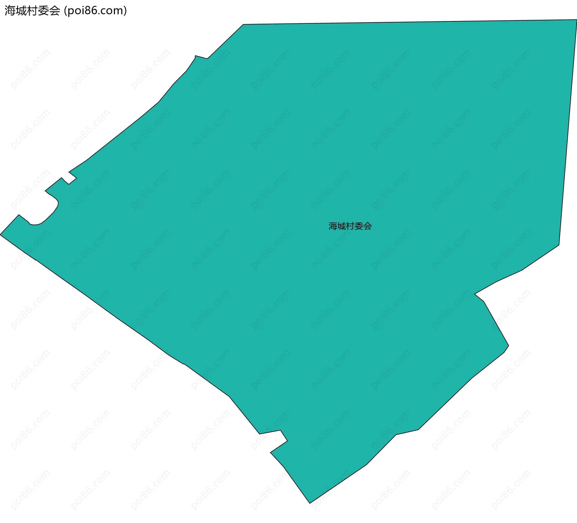 海城村委会边界地图