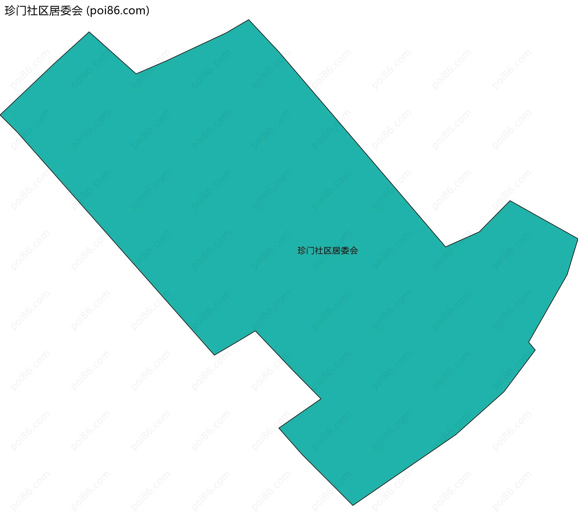 珍门社区居委会边界地图