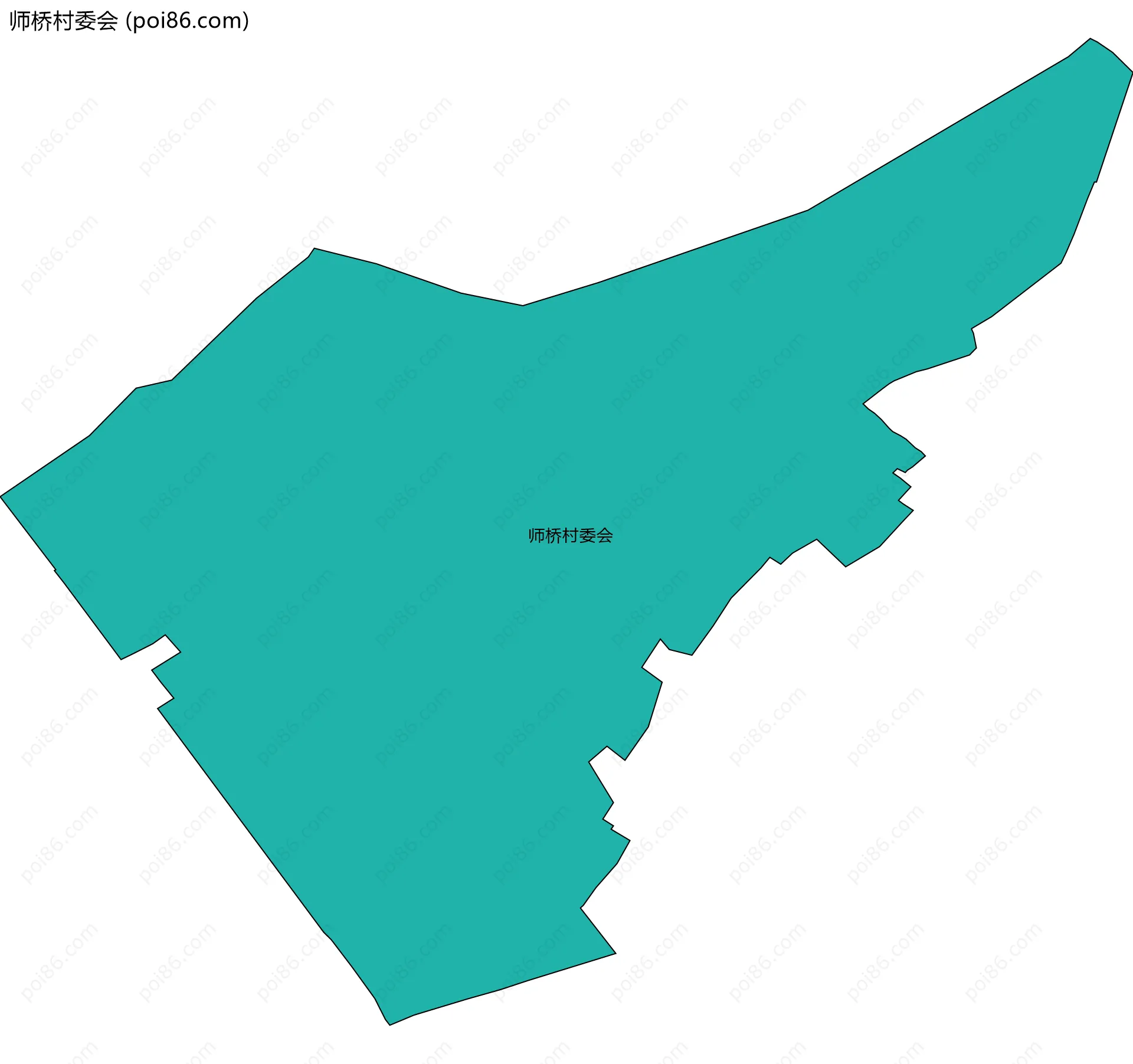 师桥村委会边界地图