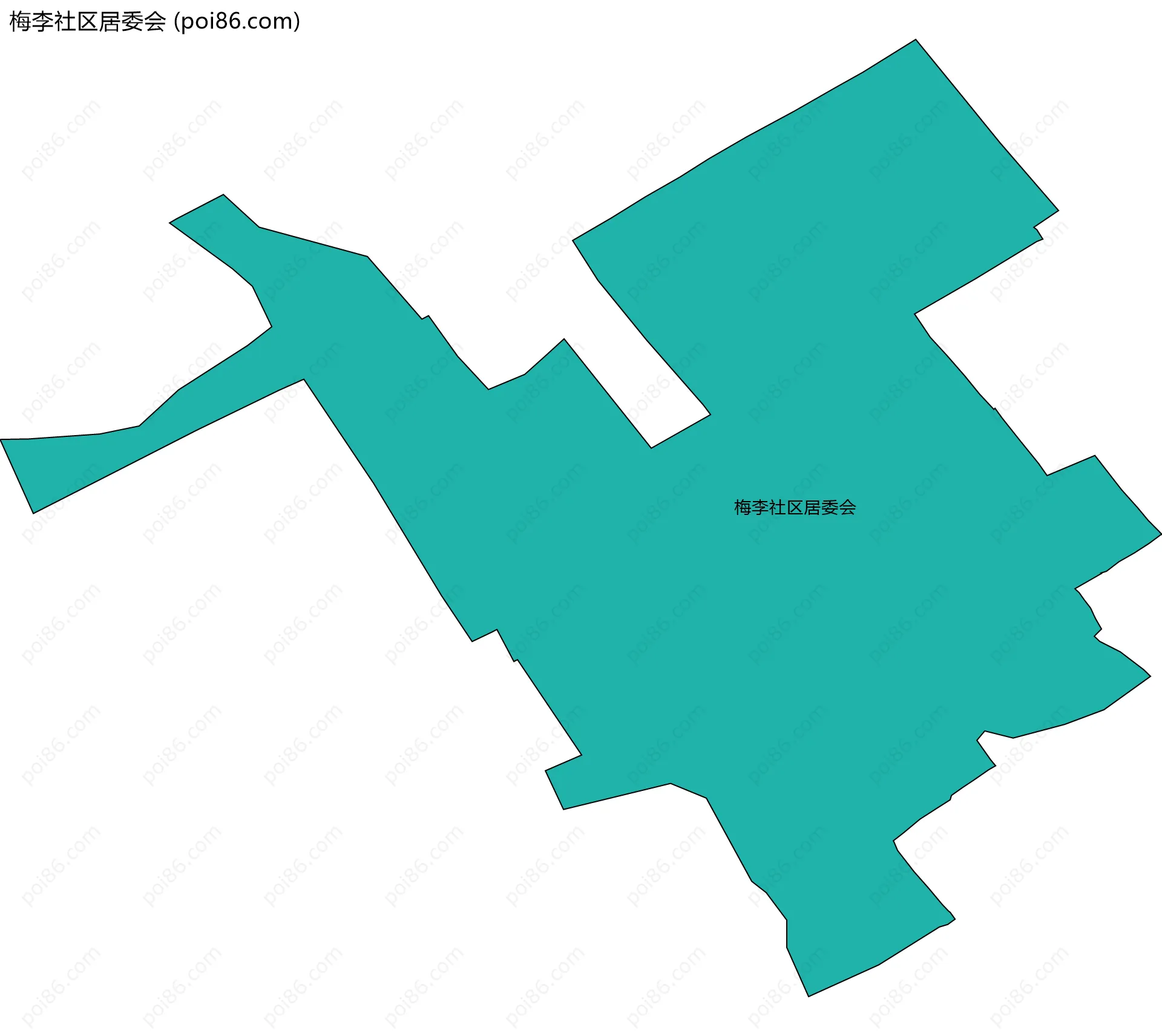 梅李社区居委会边界地图