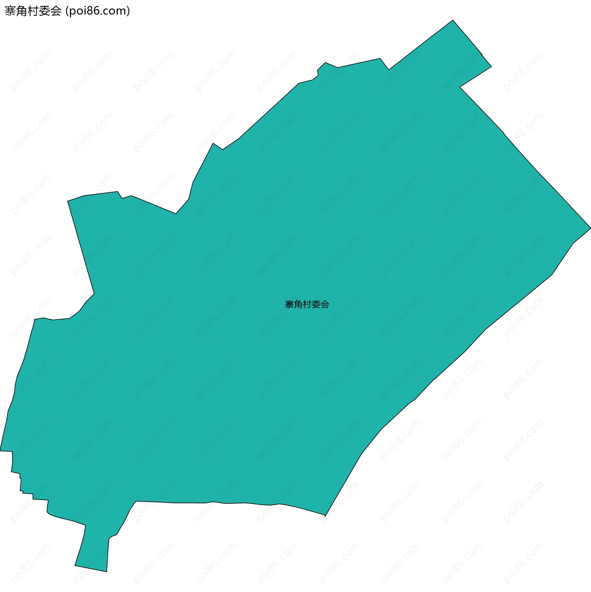 寨角村委会边界地图