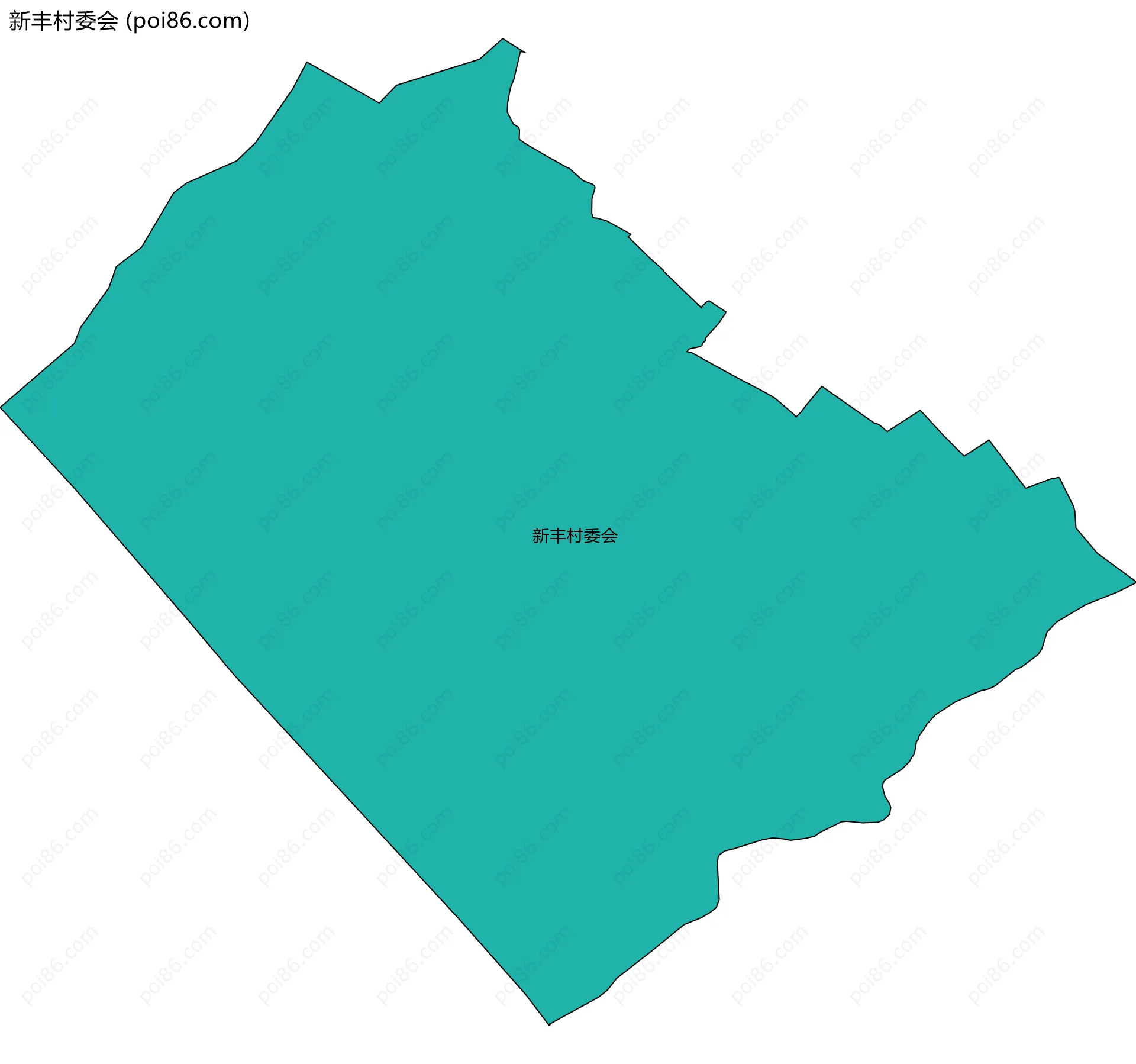 新丰村委会边界地图
