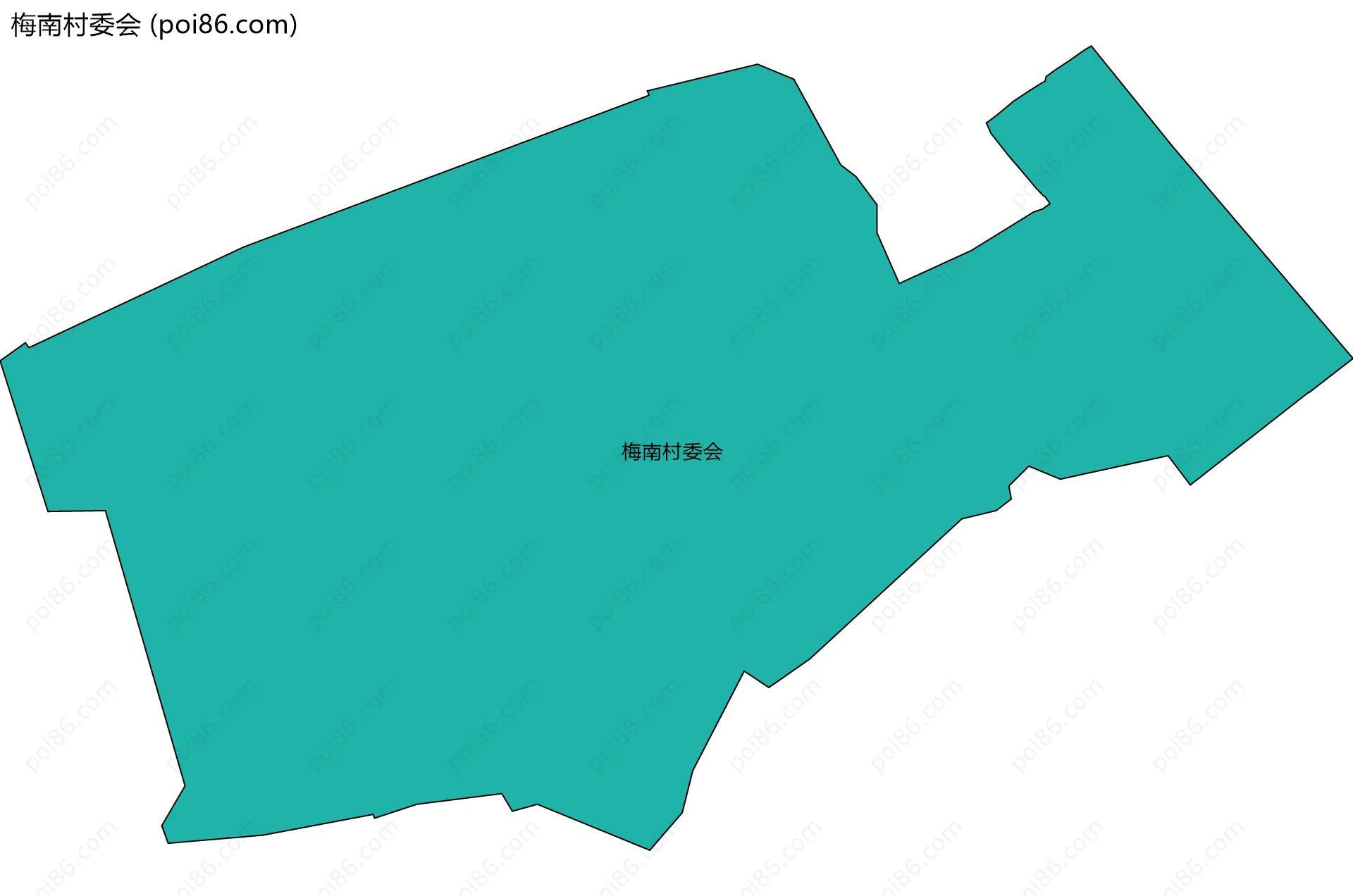 梅南村委会边界地图
