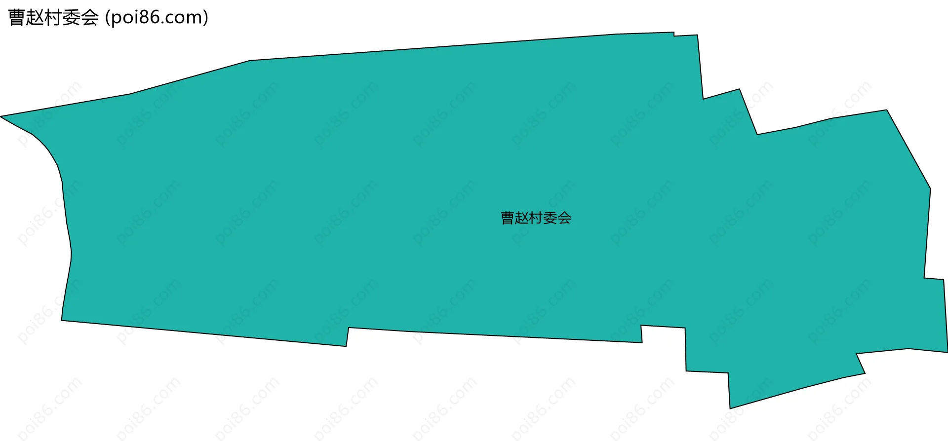 曹赵村委会边界地图