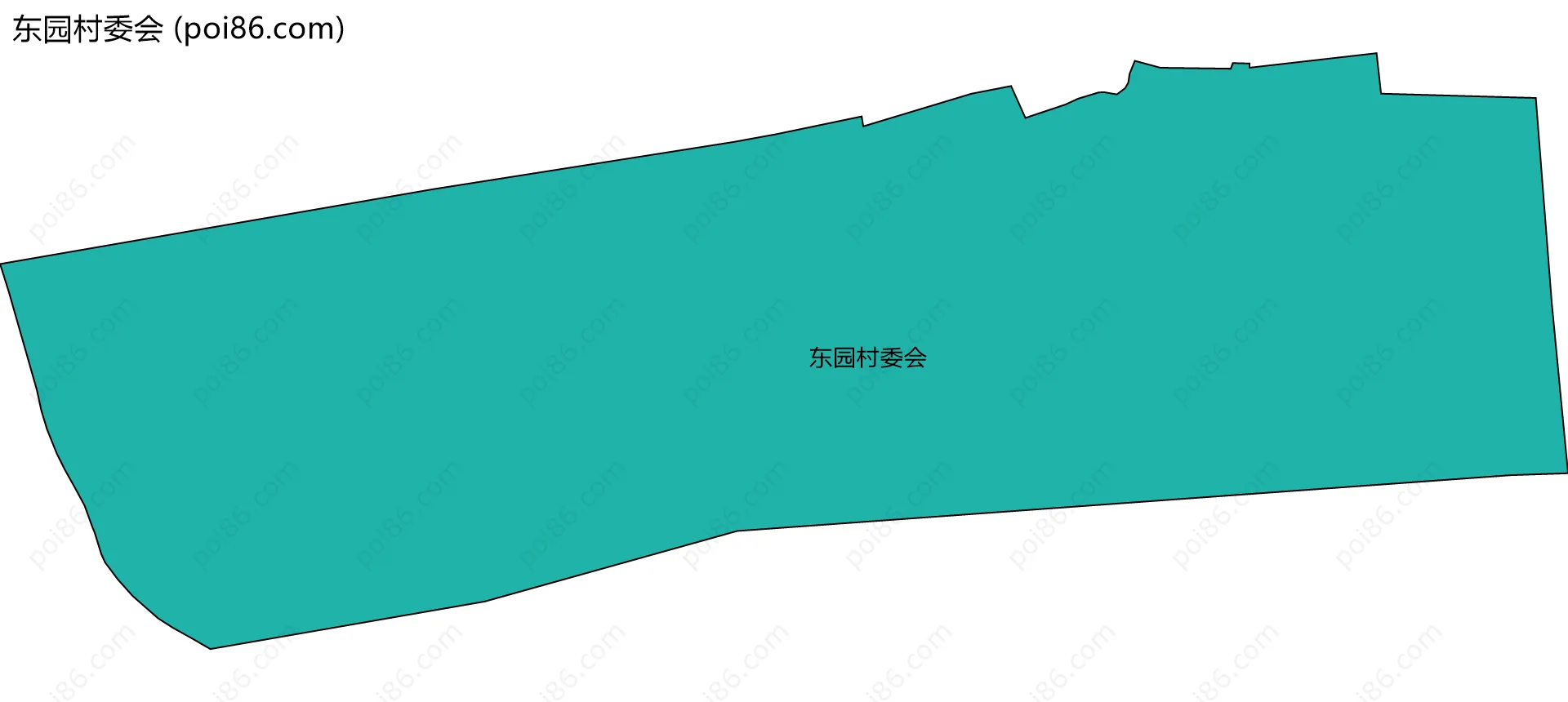 东园村委会边界地图