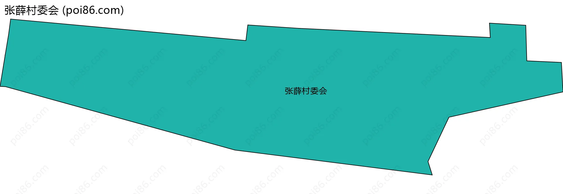 张薛村委会边界地图