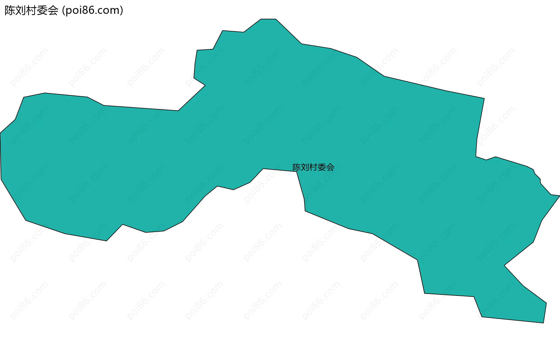 陈刘村委会边界地图