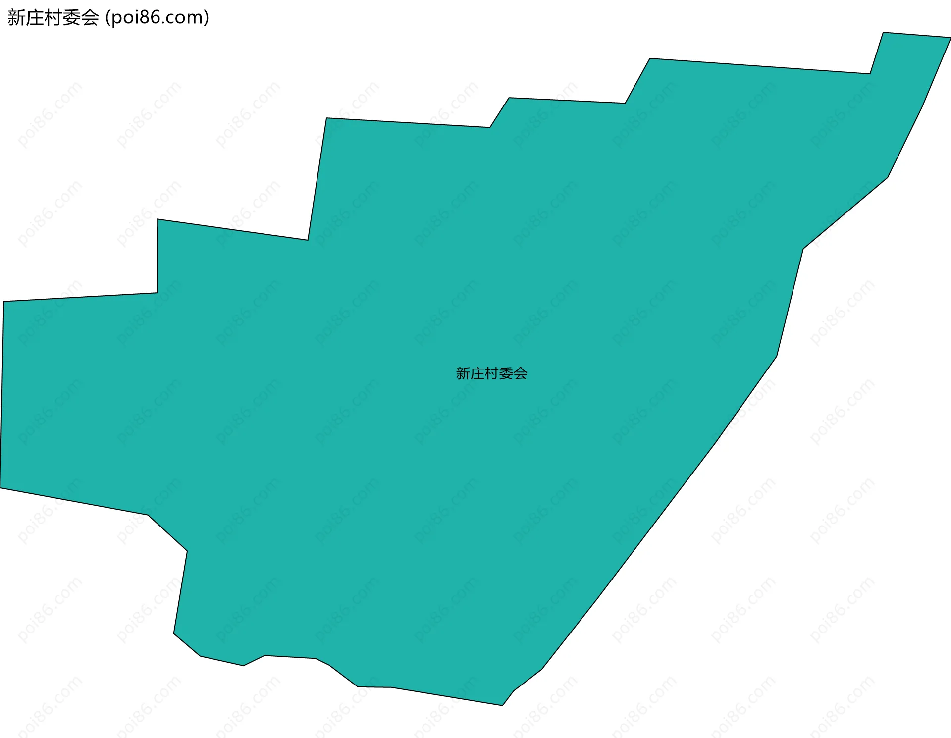 新庄村委会边界地图