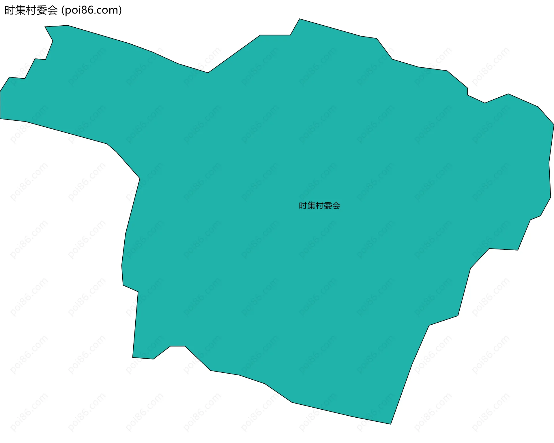 时集村委会边界地图