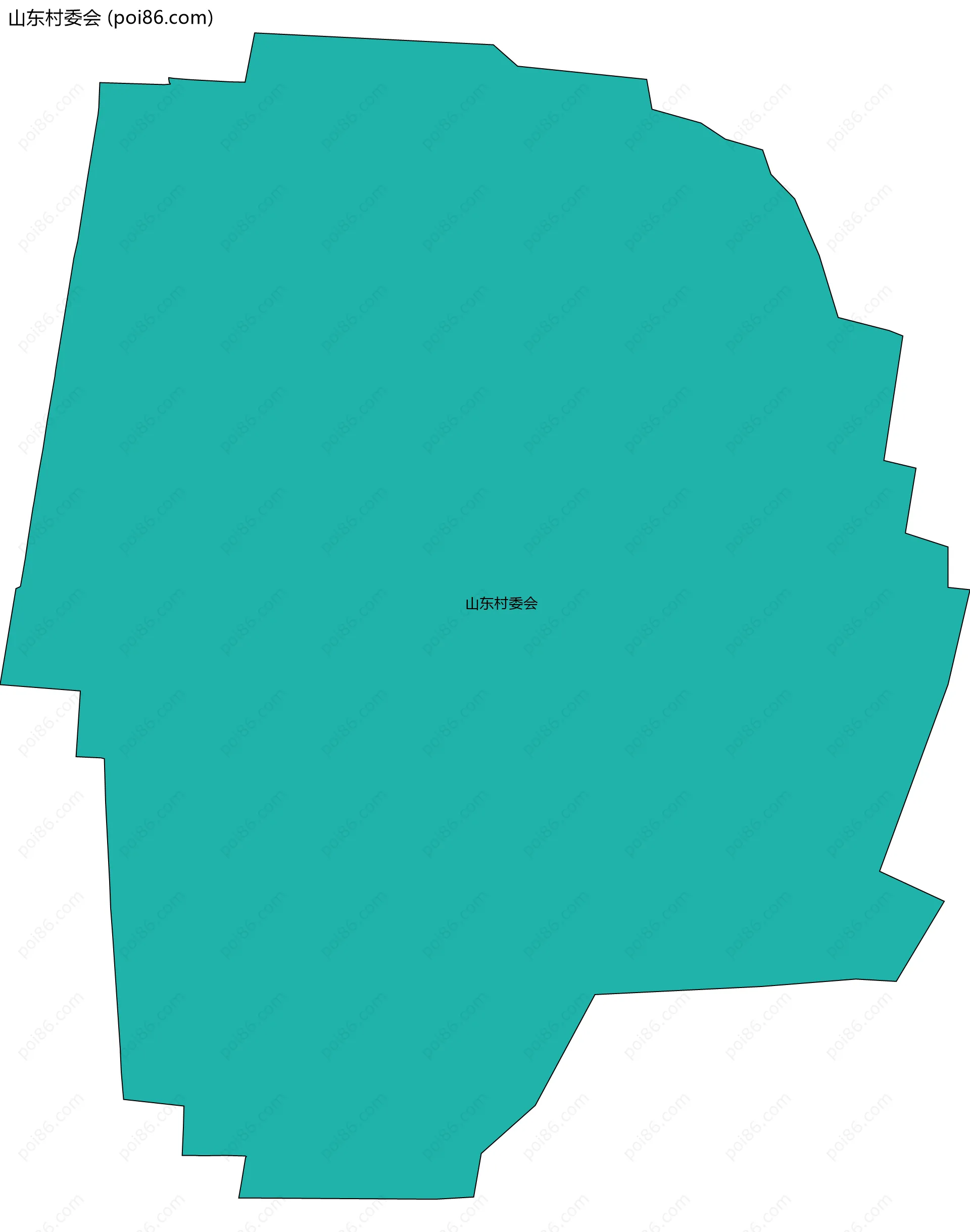 山东村委会边界地图