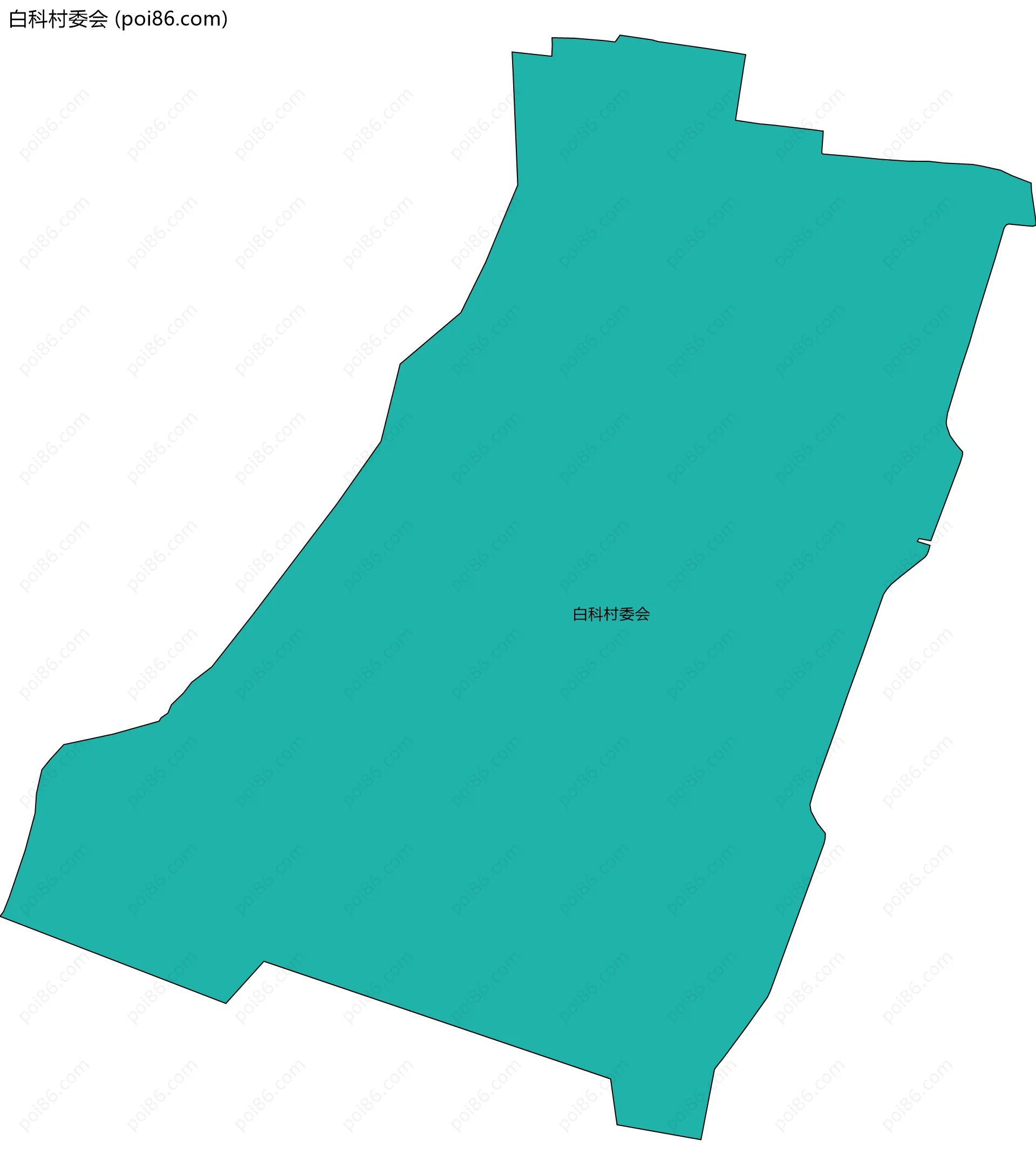 白科村委会边界地图