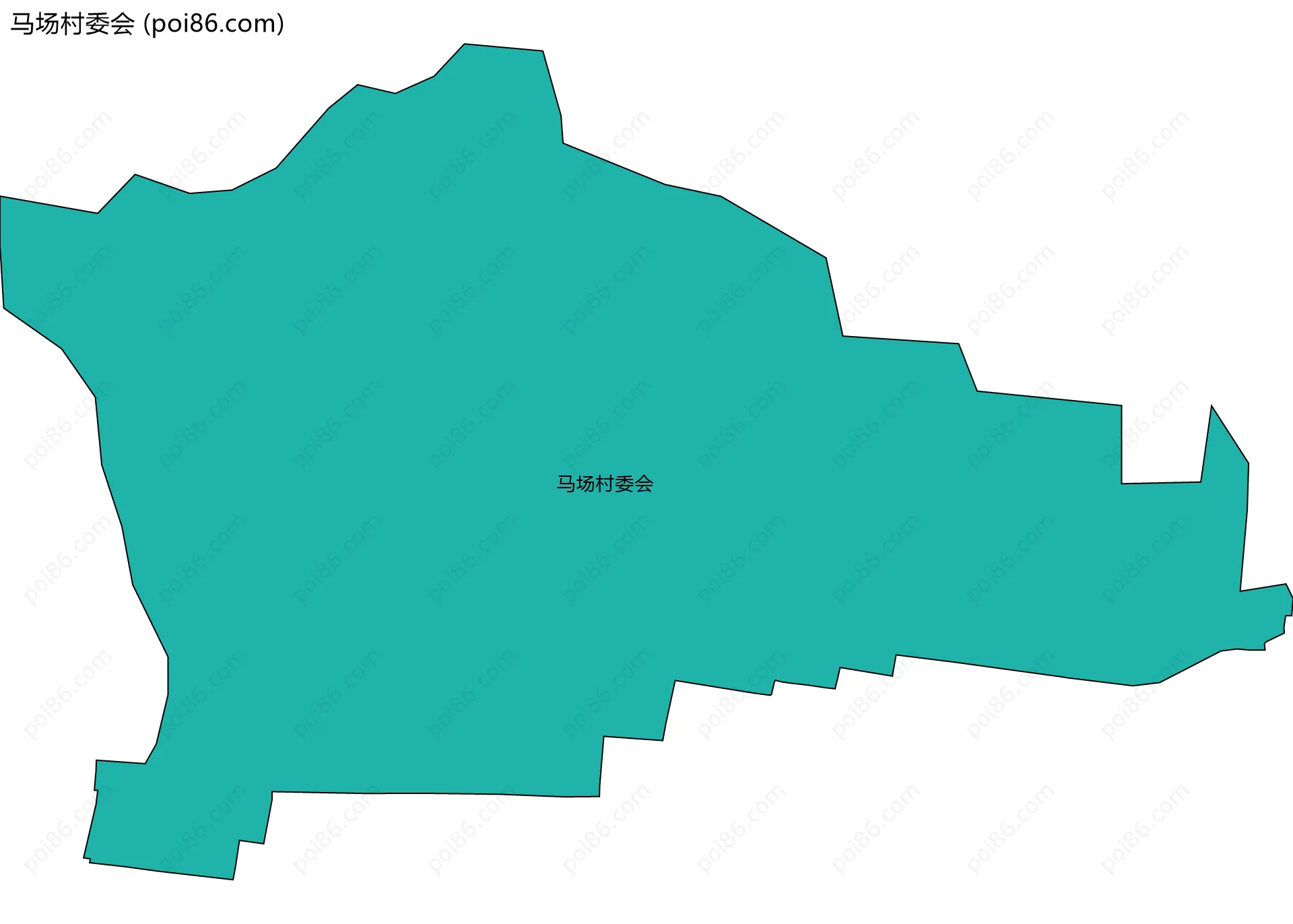 马场村委会边界地图