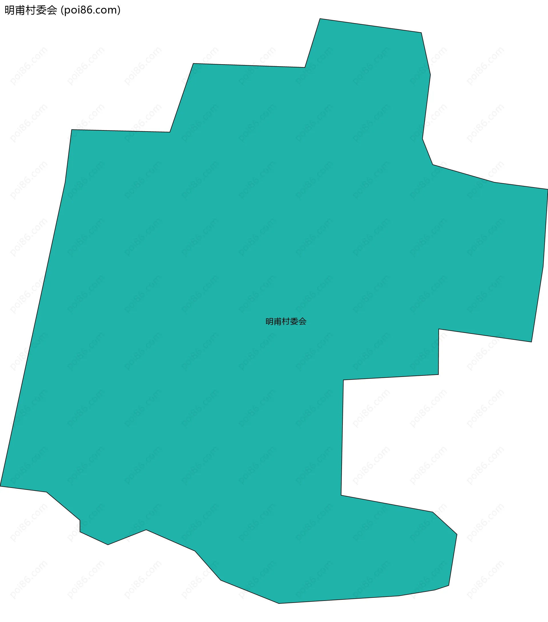 明甫村委会边界地图