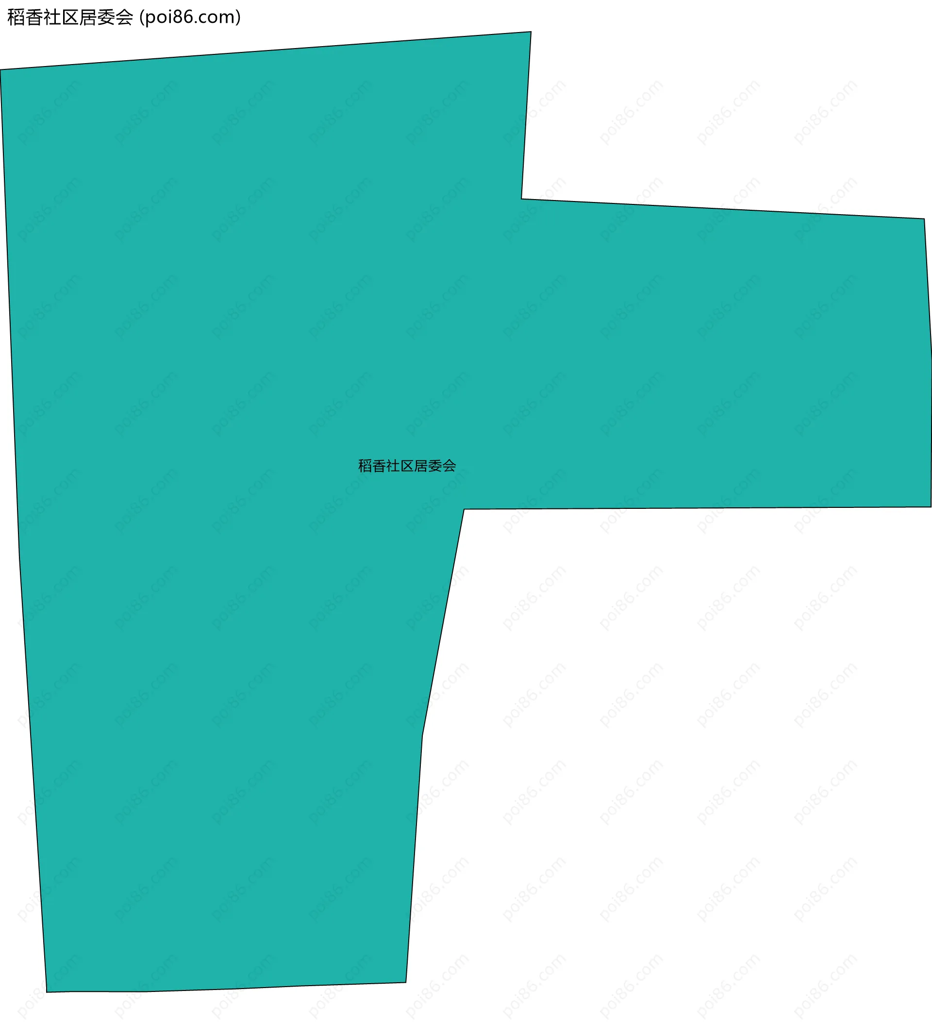 稻香社区居委会边界地图