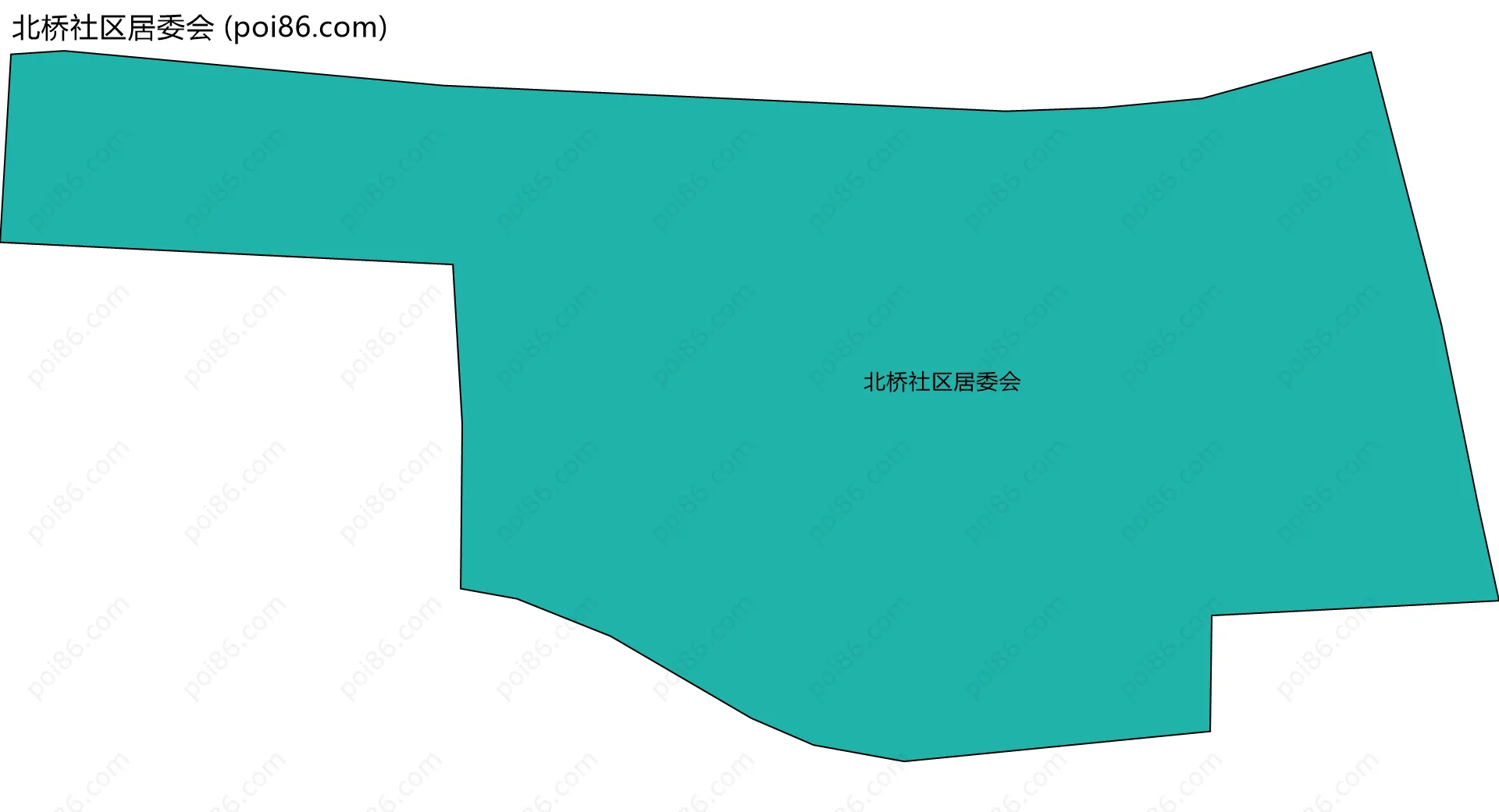 北桥社区居委会边界地图