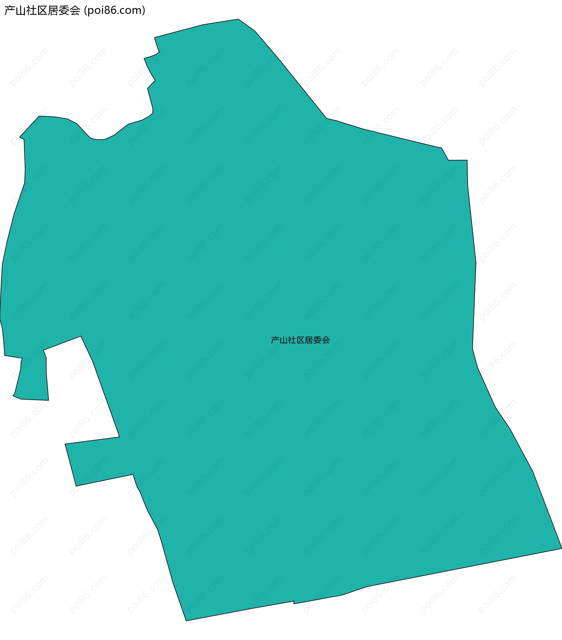 产山社区居委会边界地图