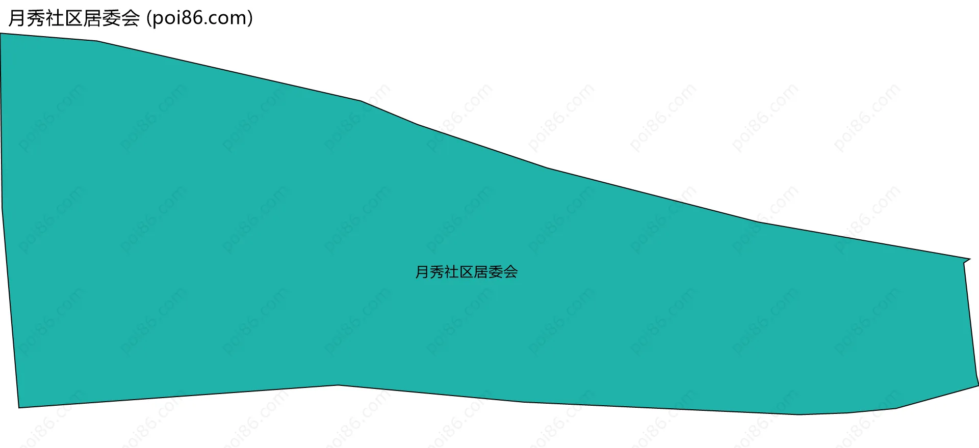 月秀社区居委会边界地图