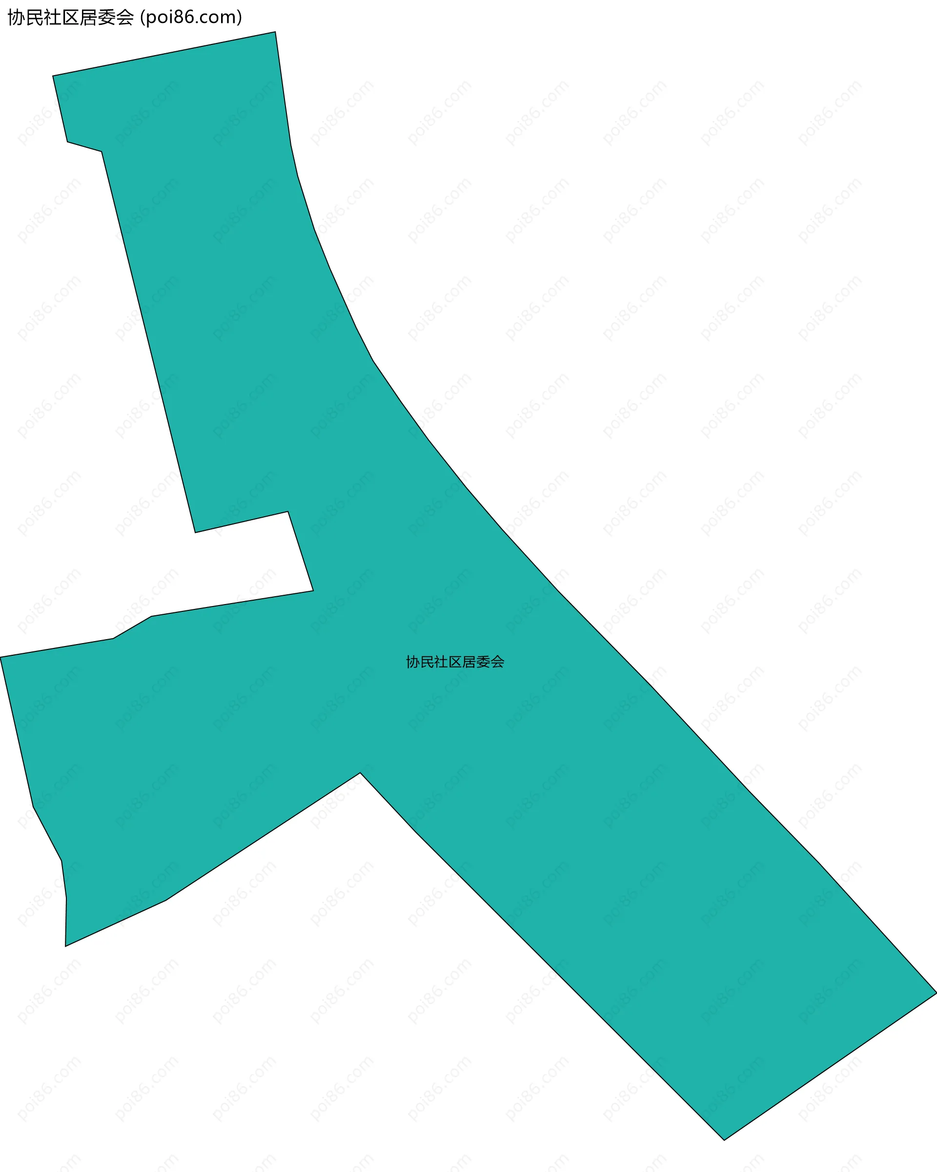 协民社区居委会边界地图