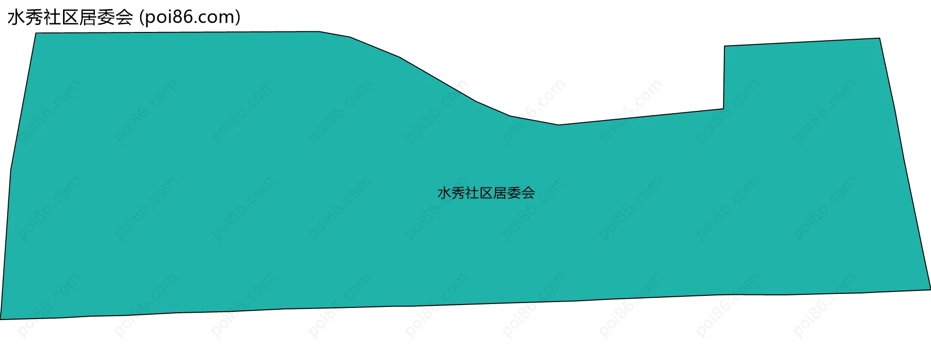 水秀社区居委会边界地图