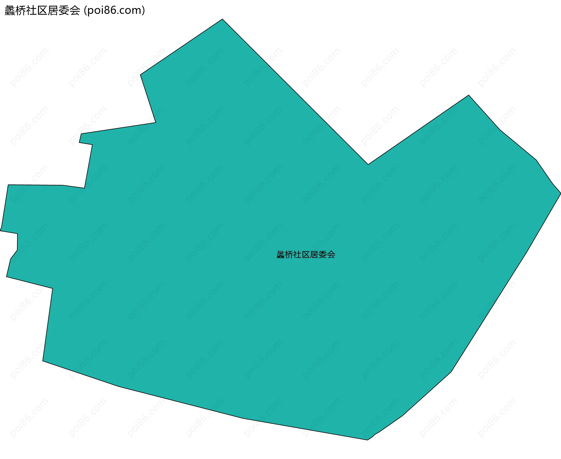 蠡桥社区居委会边界地图