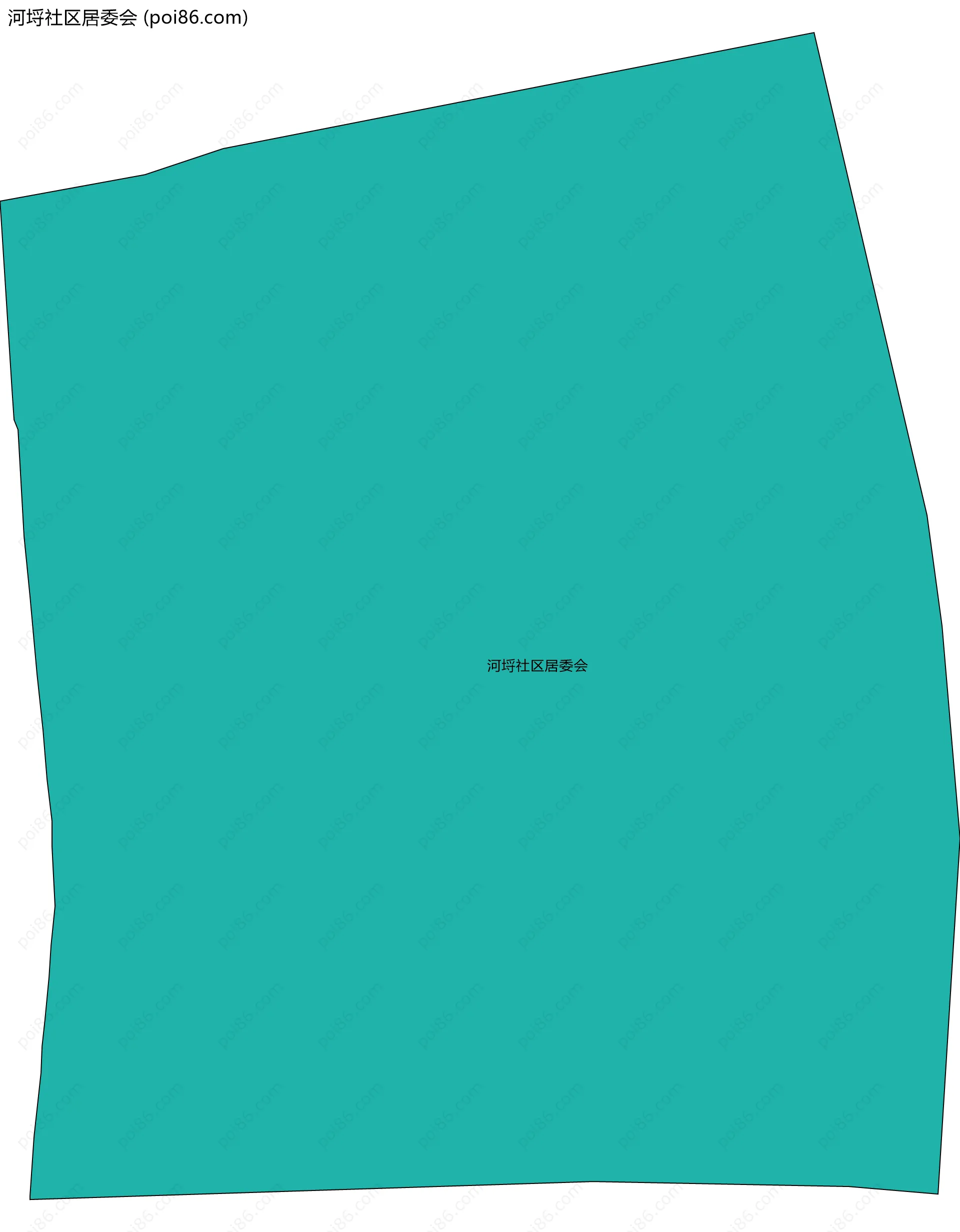 河埒社区居委会边界地图