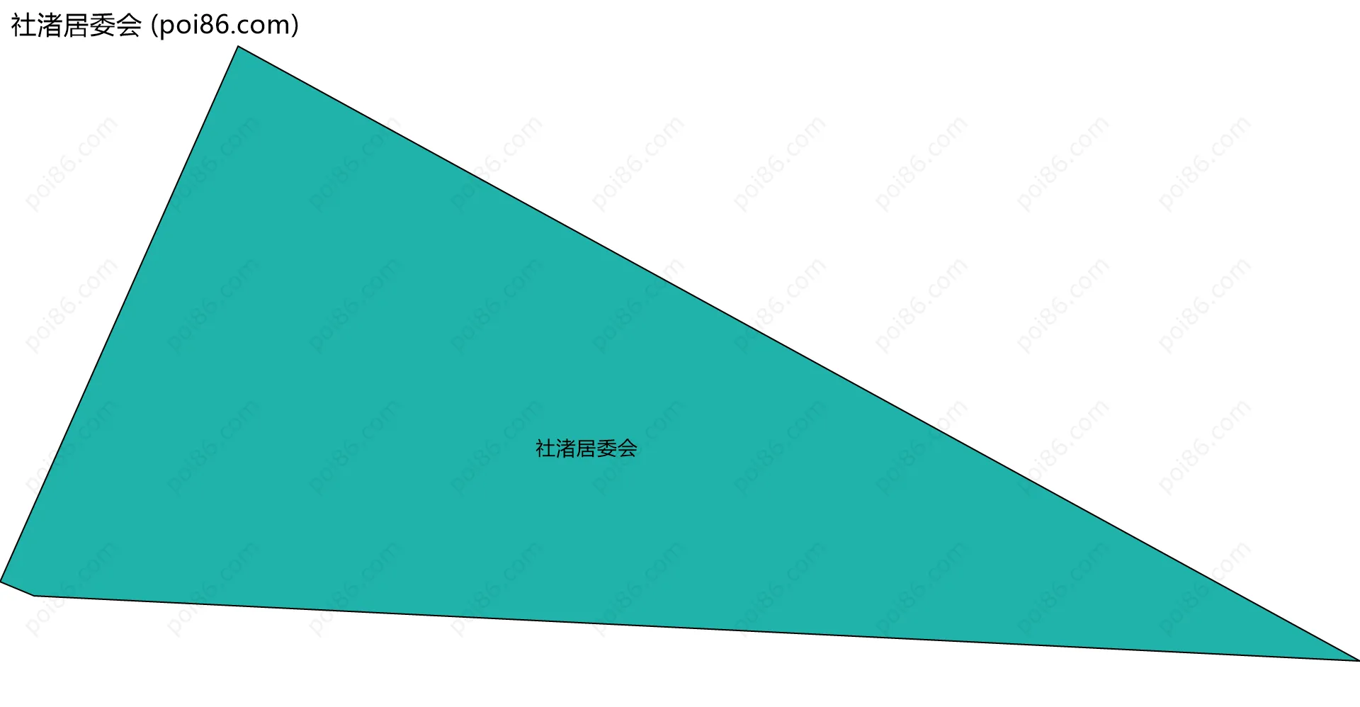 社渚居委会边界地图