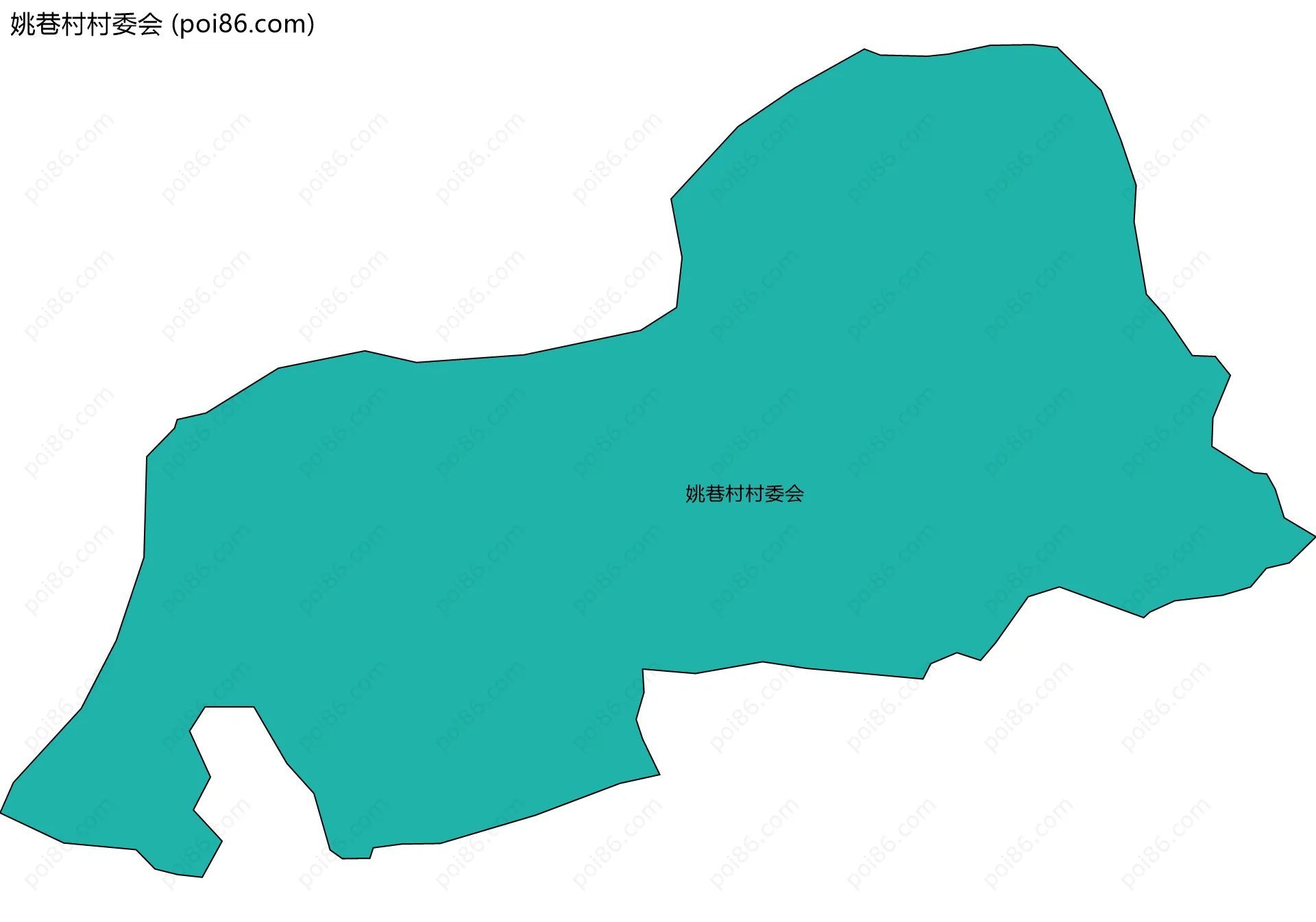姚巷村村委会边界地图