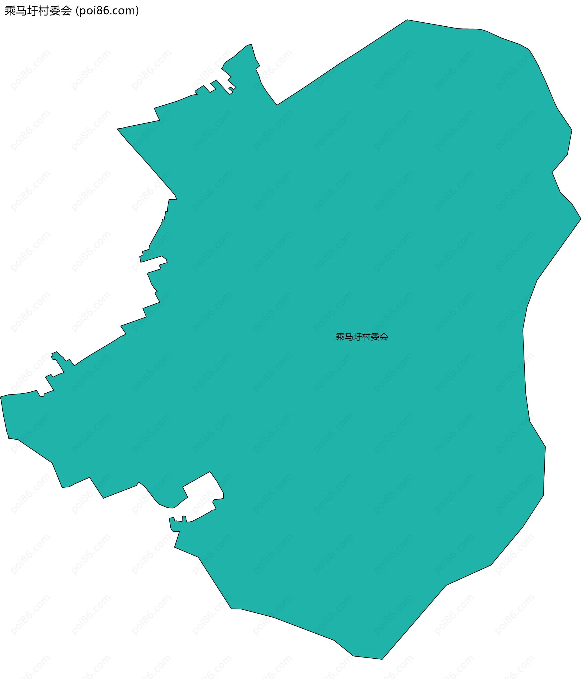 乘马圩村委会边界地图
