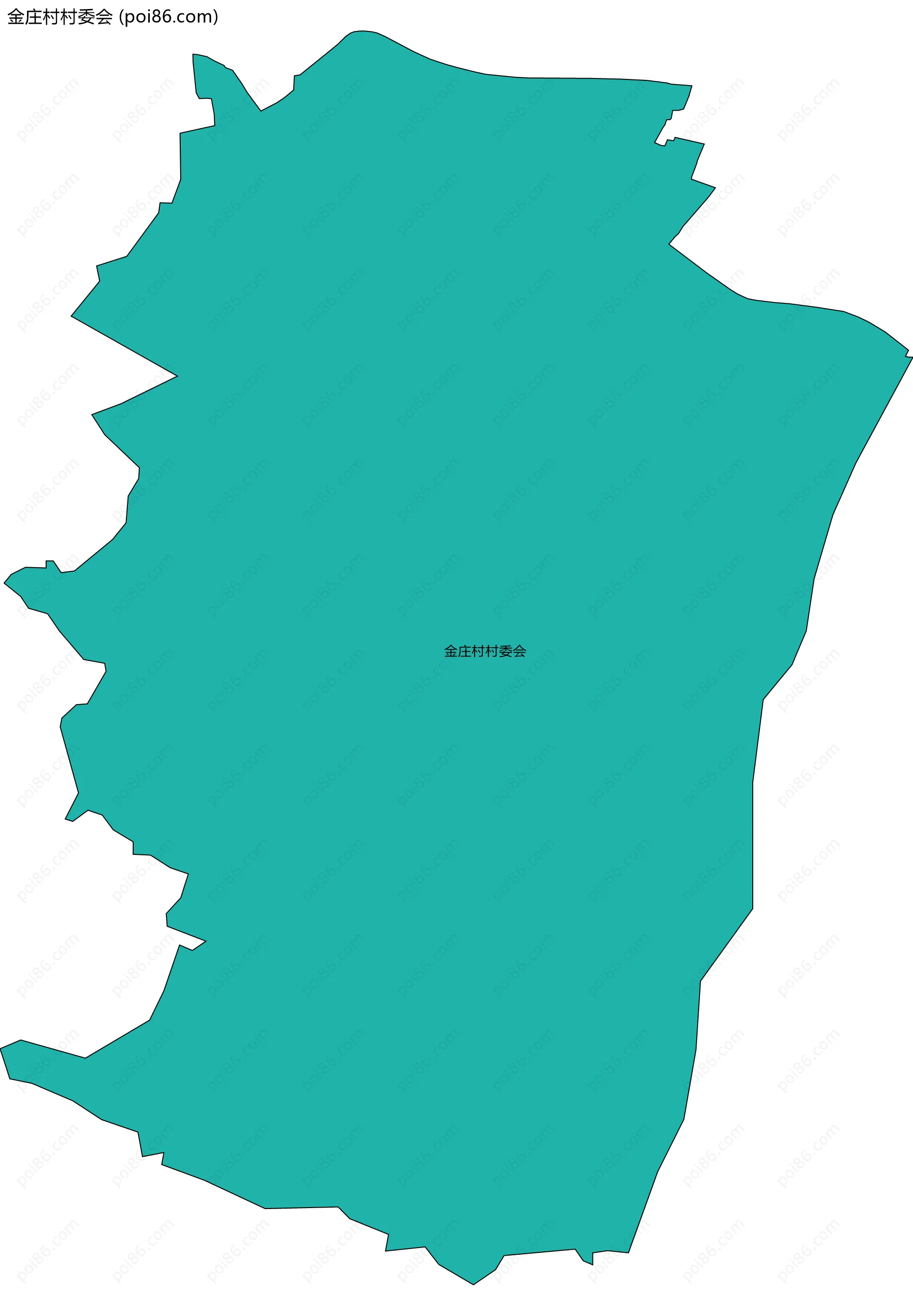 金庄村村委会边界地图