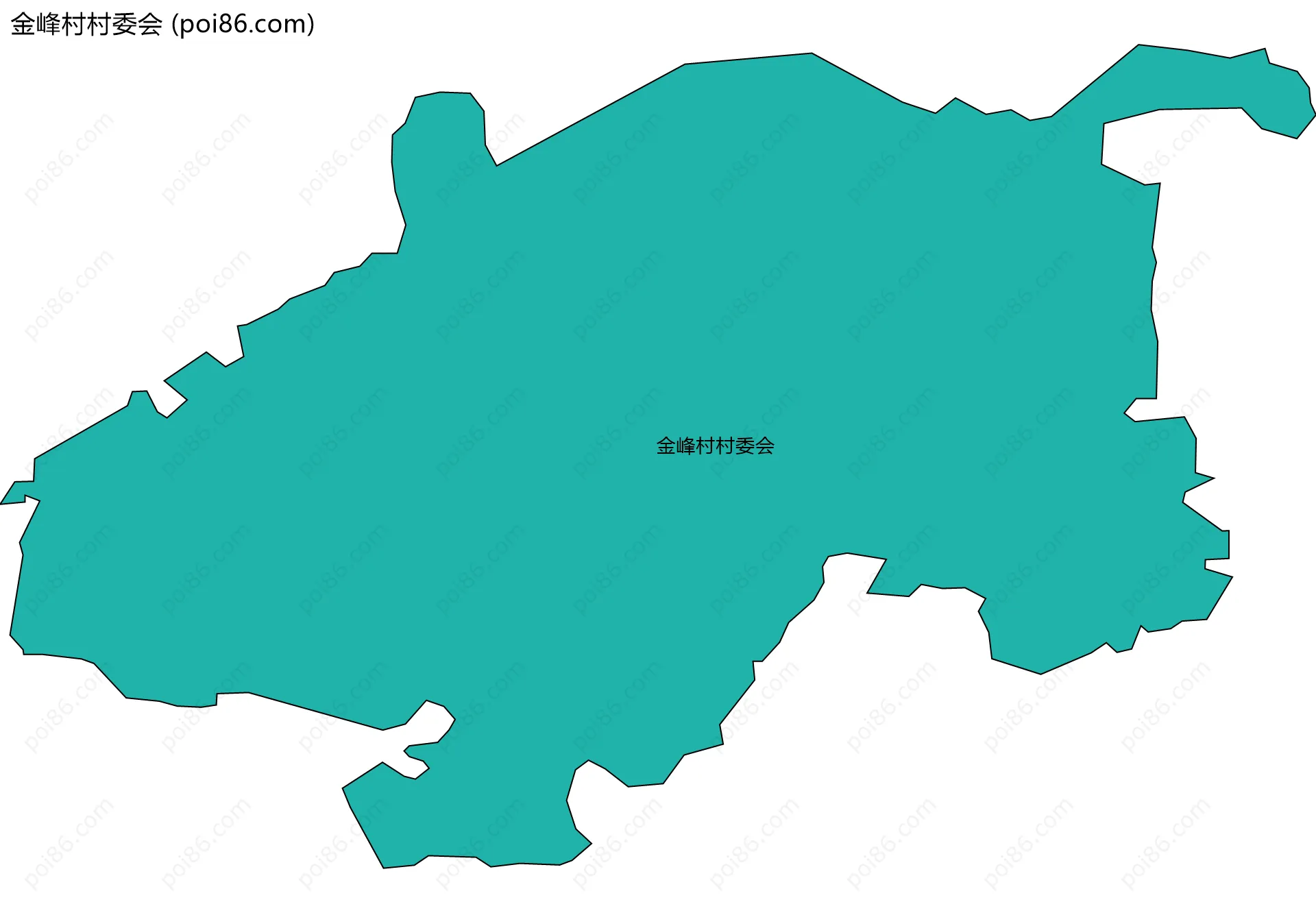 金峰村村委会边界地图