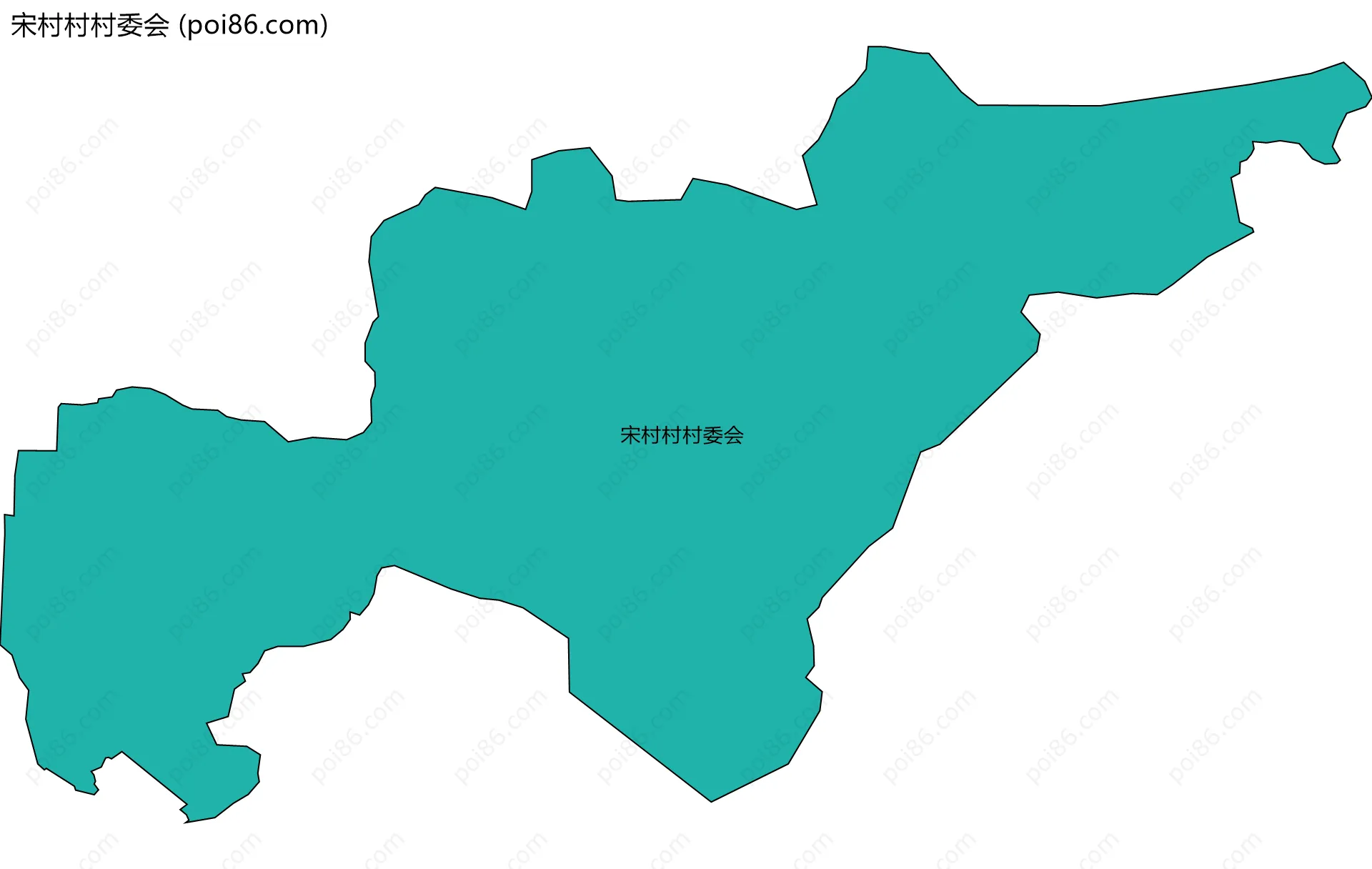 宋村村村委会边界地图