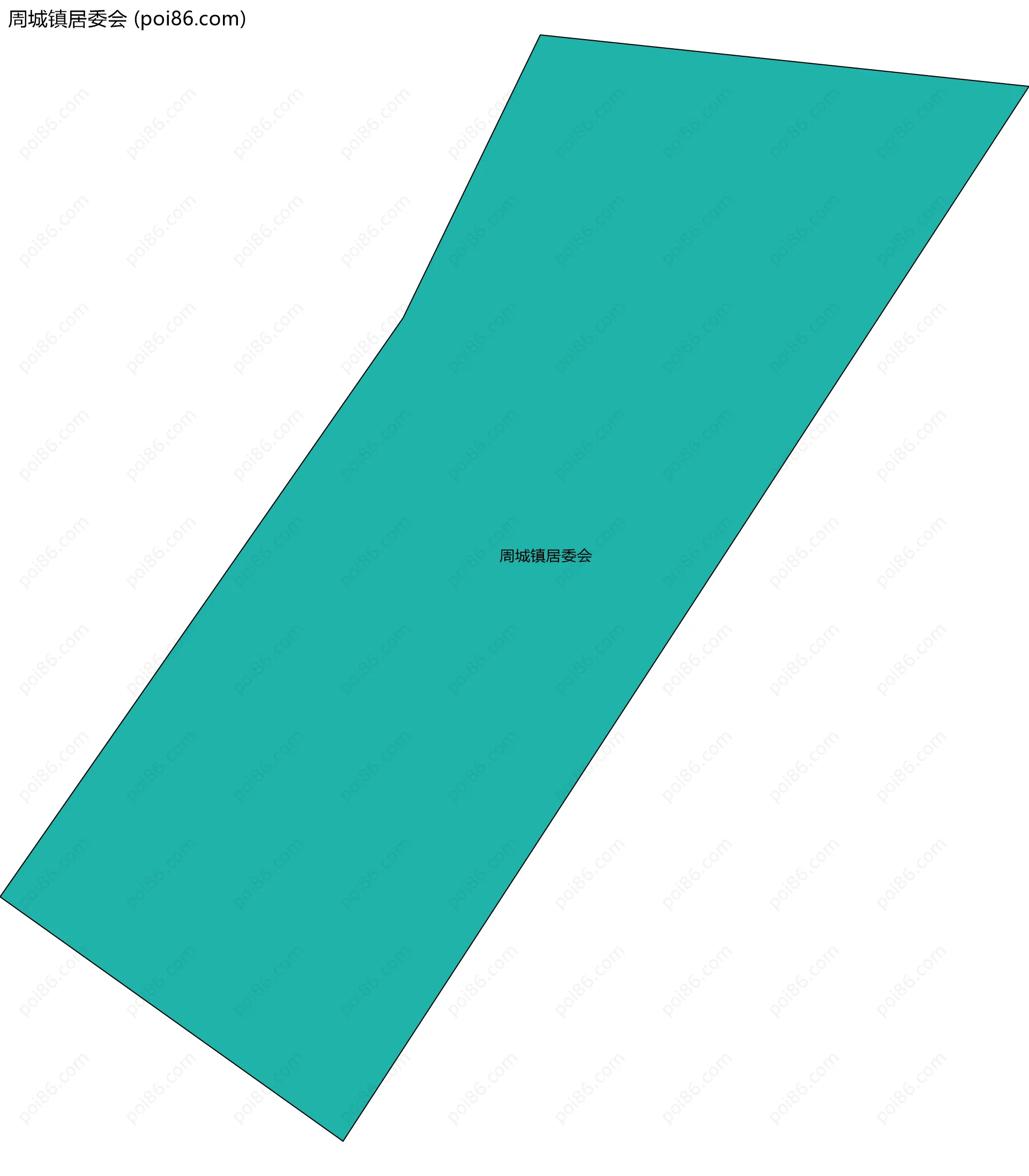 周城镇居委会边界地图