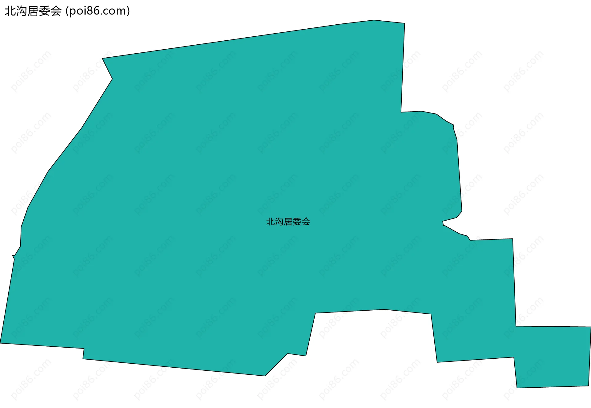 北沟居委会边界地图