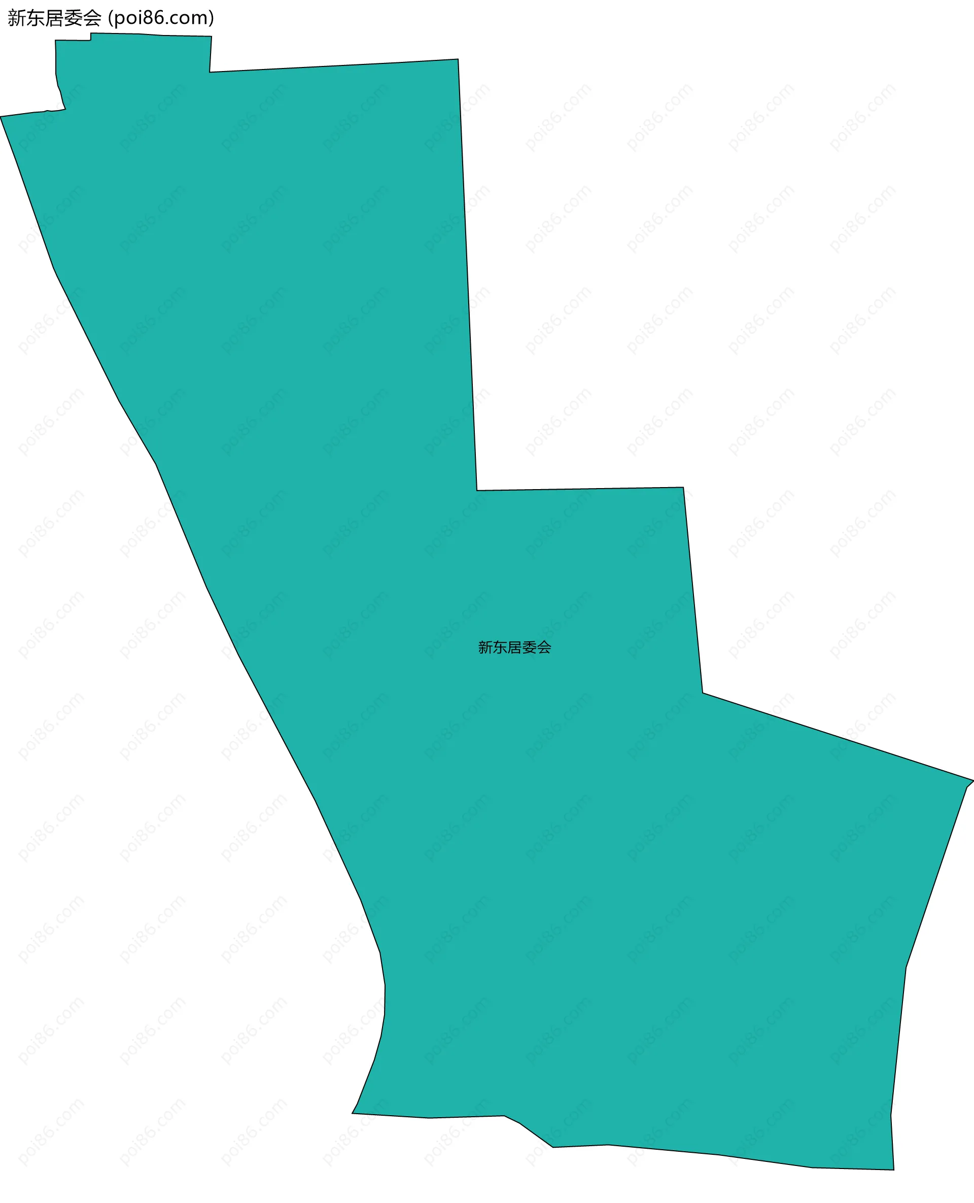 新东居委会边界地图