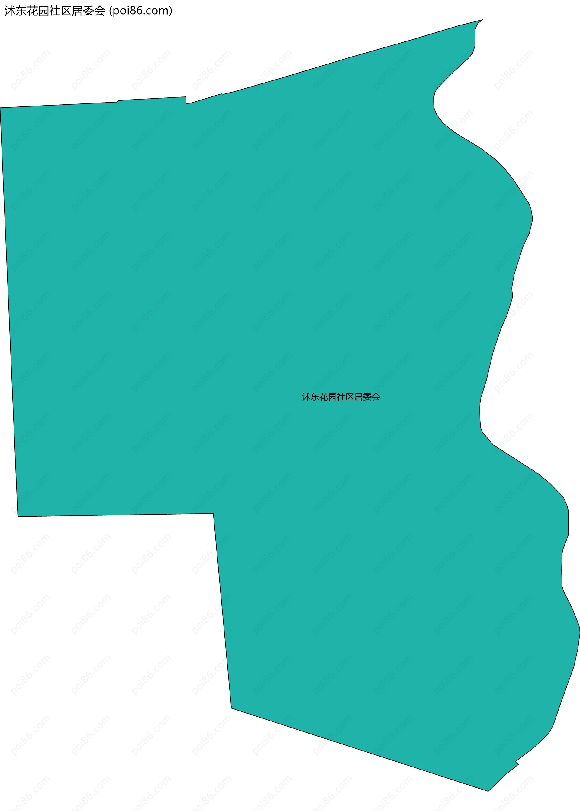 沭东花园社区居委会边界地图