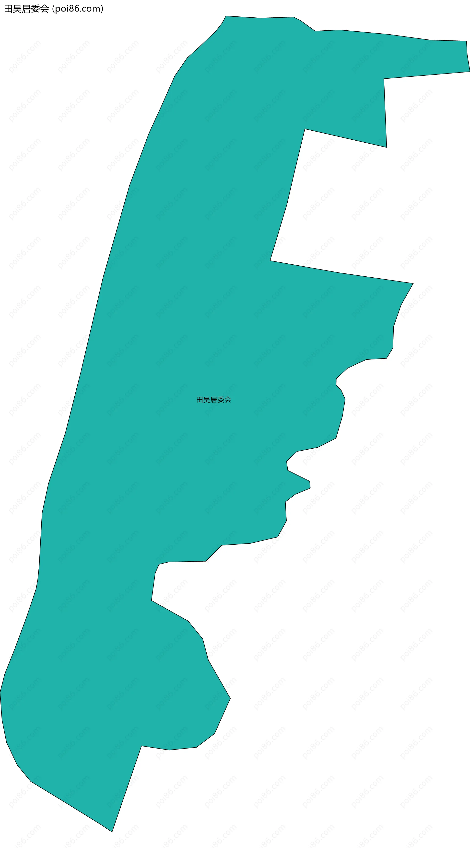 田吴居委会边界地图