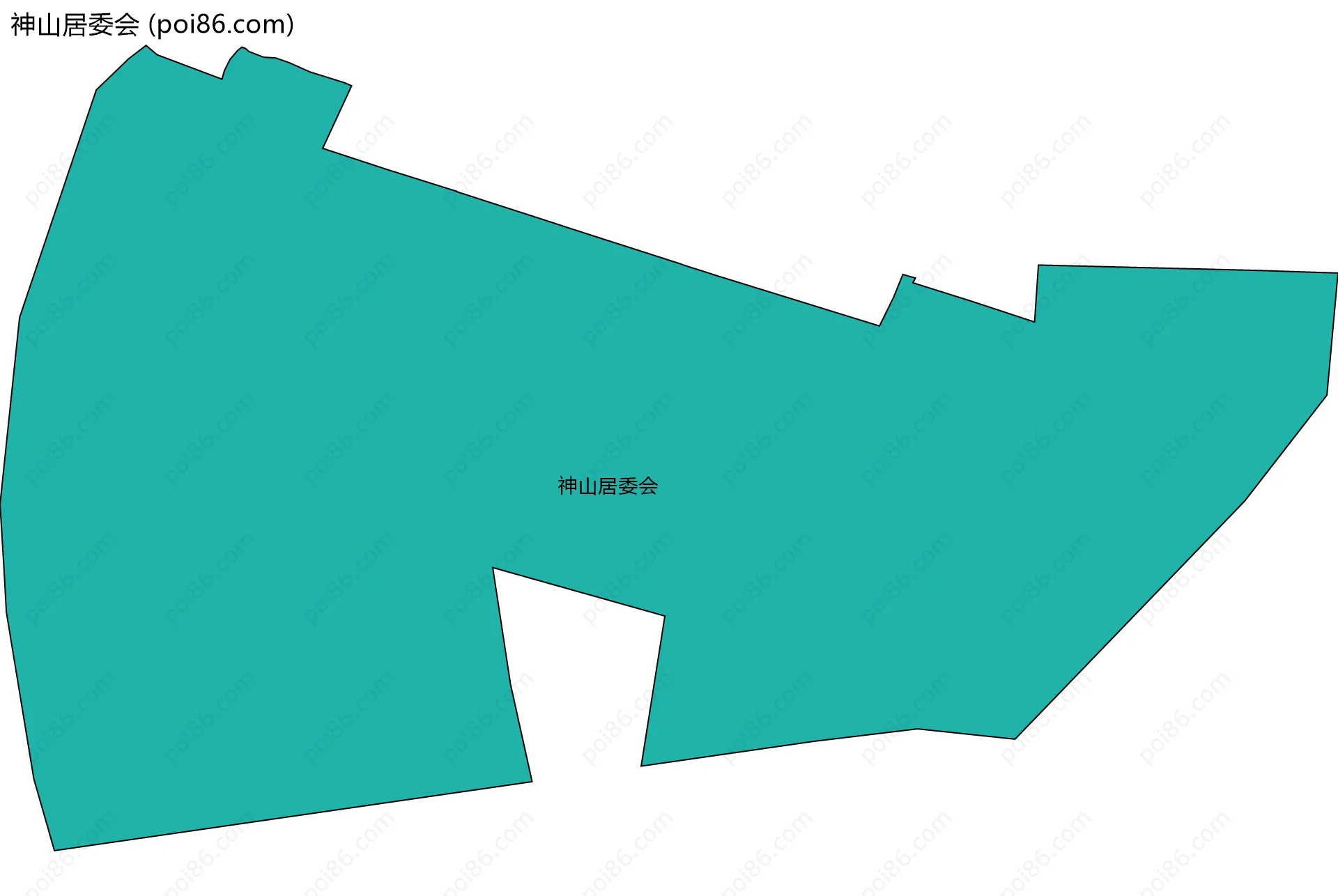 神山居委会边界地图