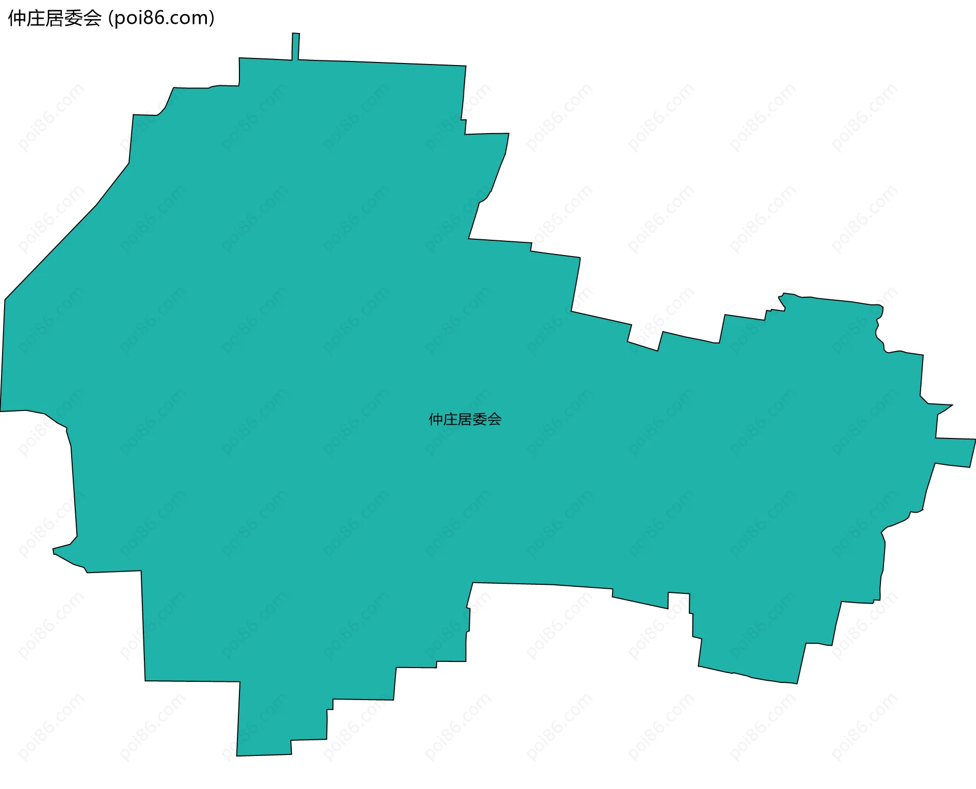 仲庄居委会边界地图