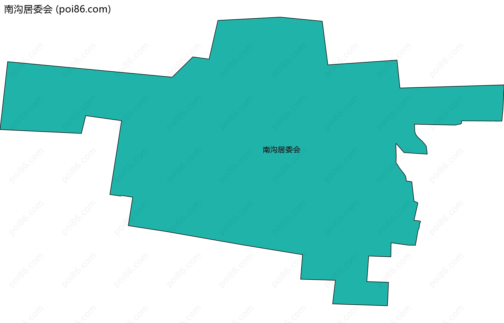 南沟居委会边界地图