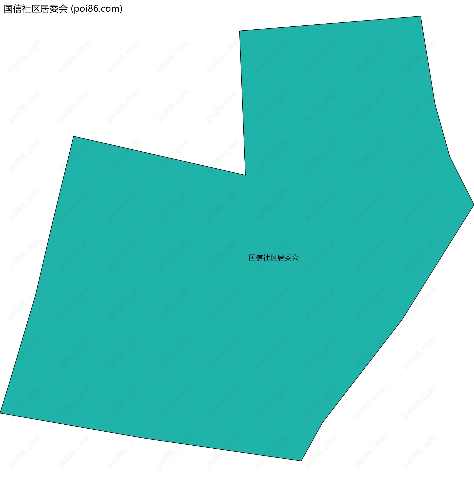 国信社区居委会边界地图