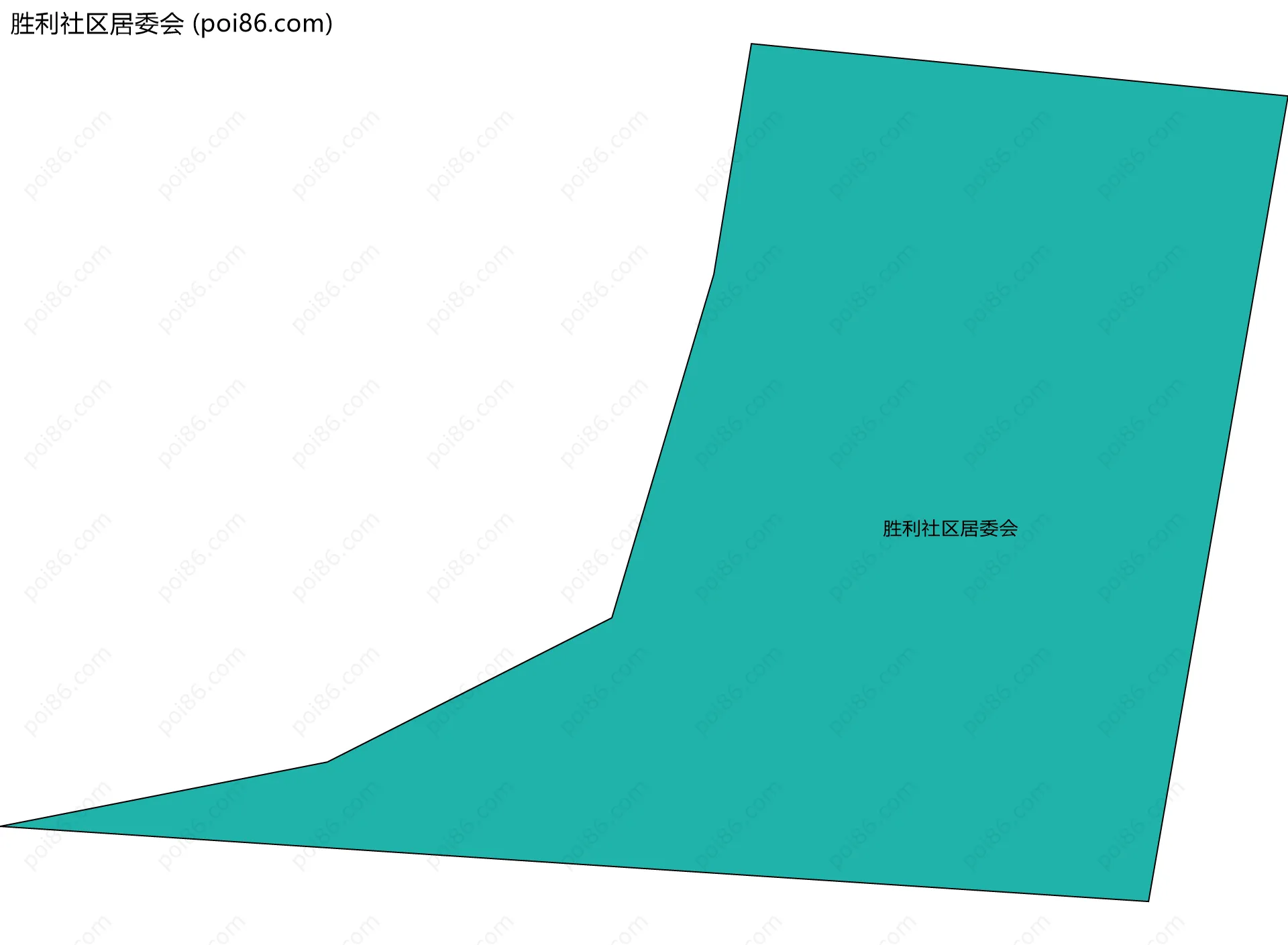 胜利社区居委会边界地图