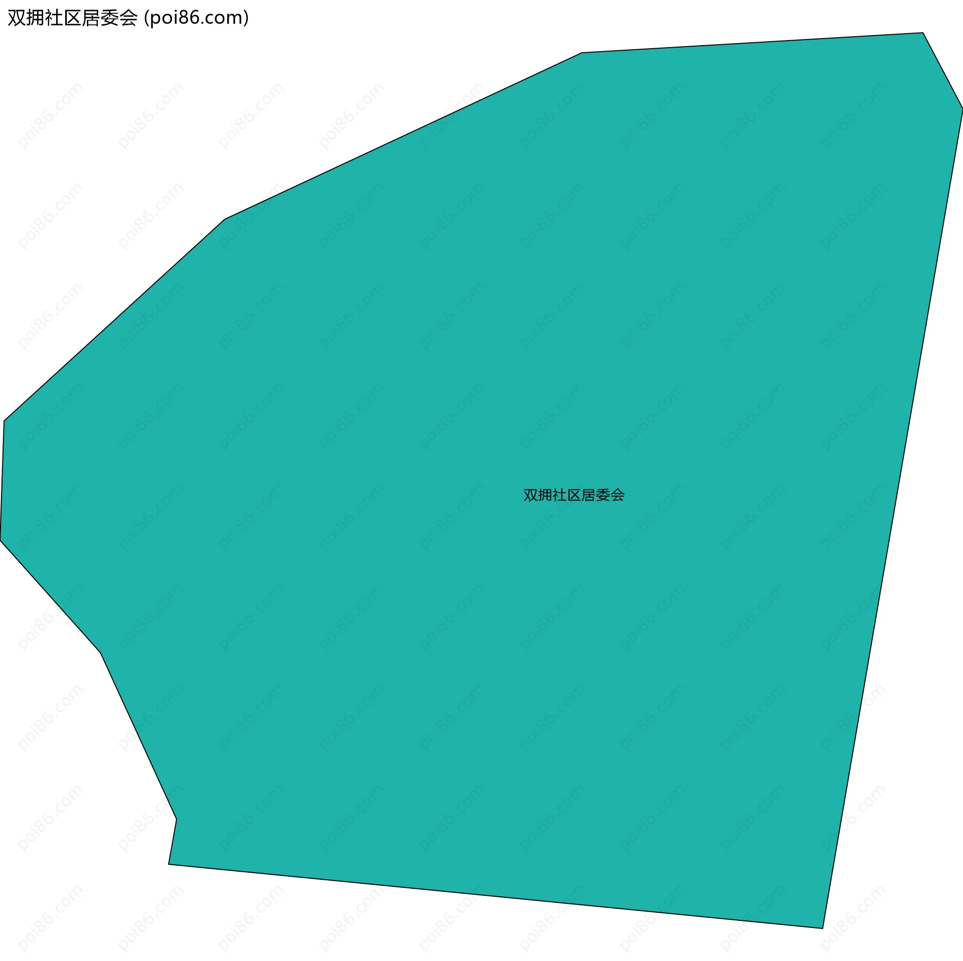 双拥社区居委会边界地图