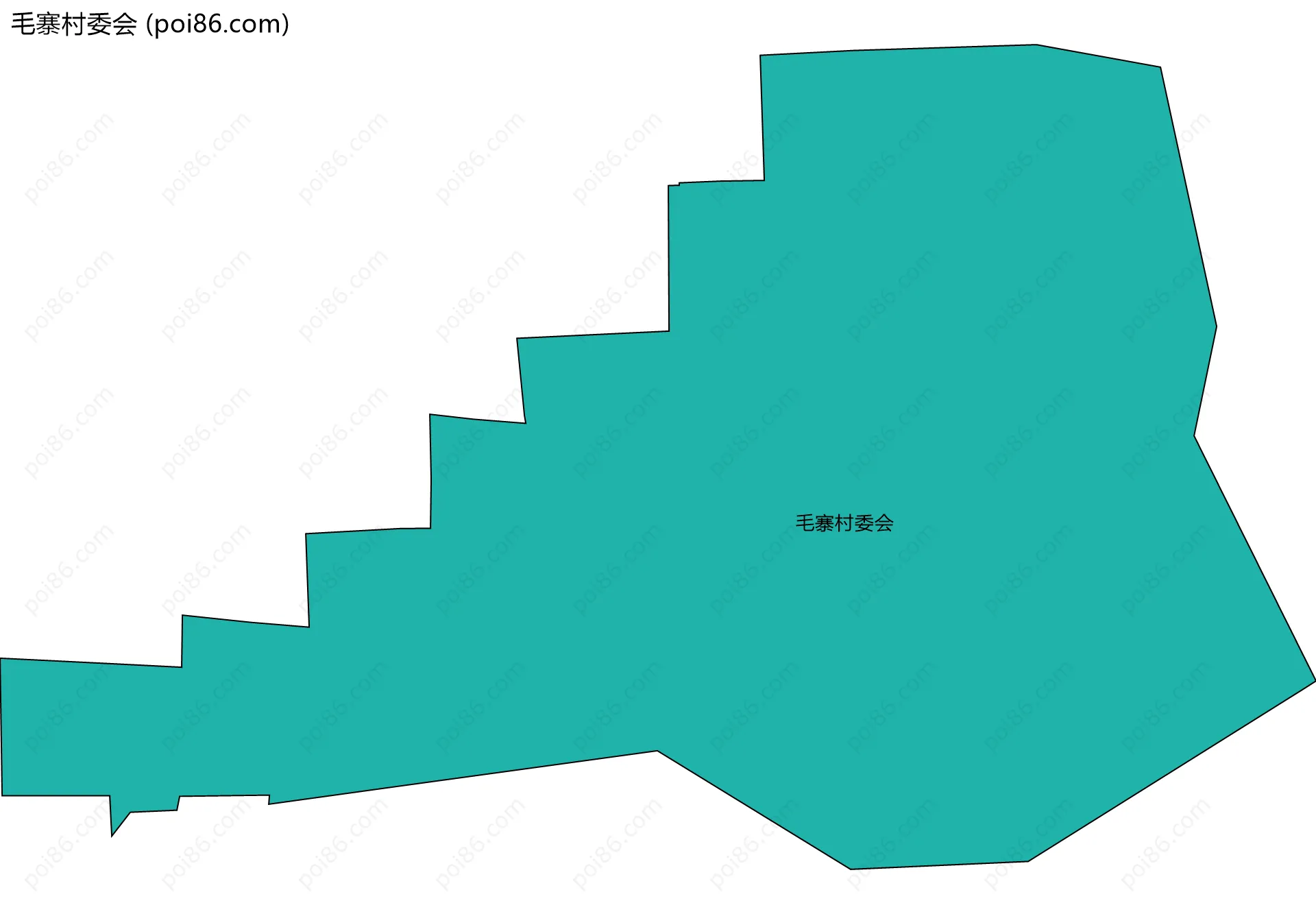 毛寨村委会边界地图