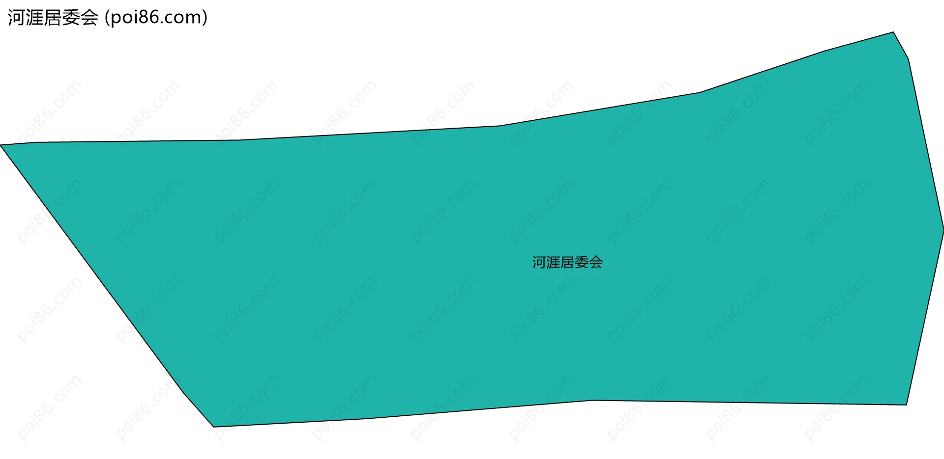 河涯居委会边界地图