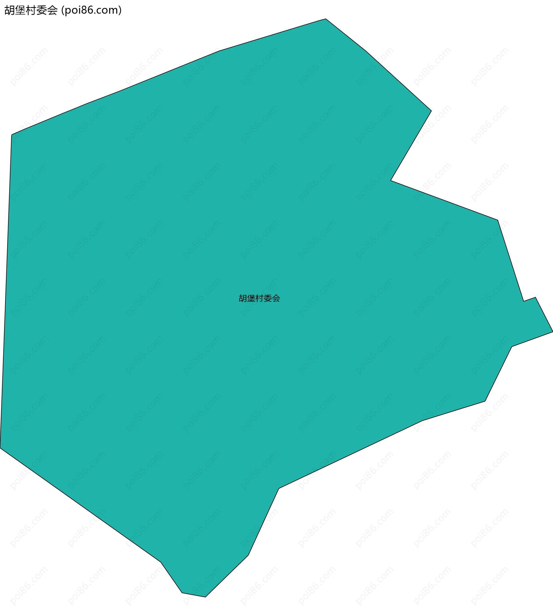 胡堡村委会边界地图