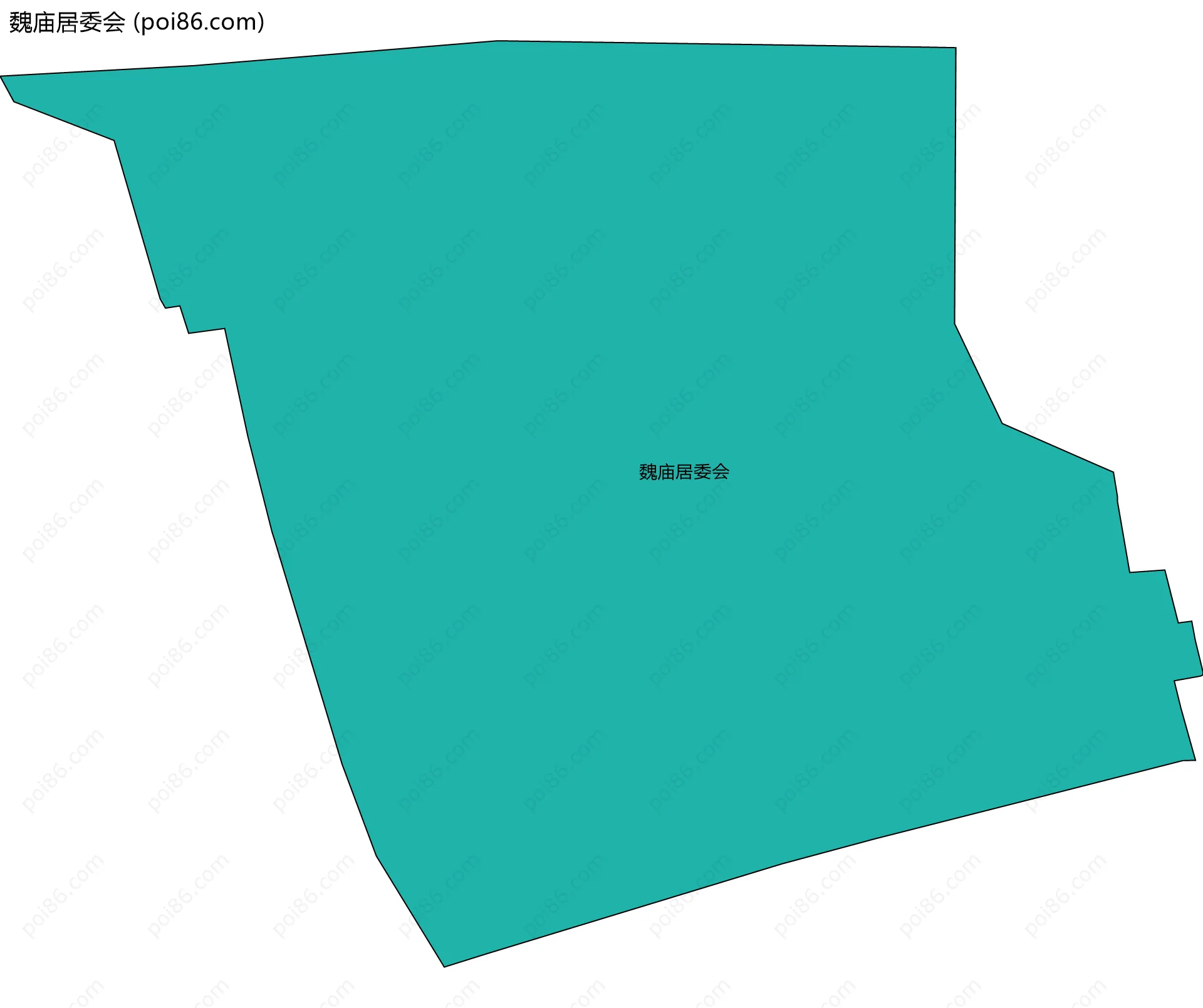 魏庙居委会边界地图
