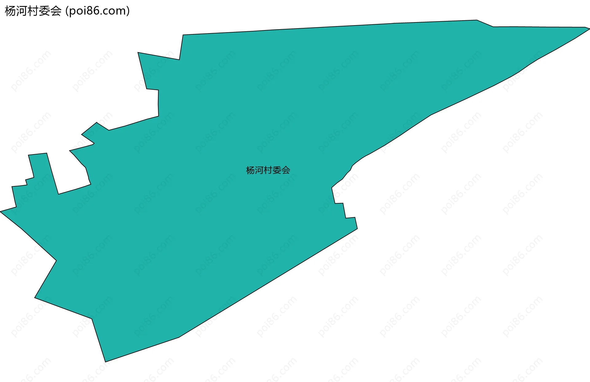 杨河村委会边界地图