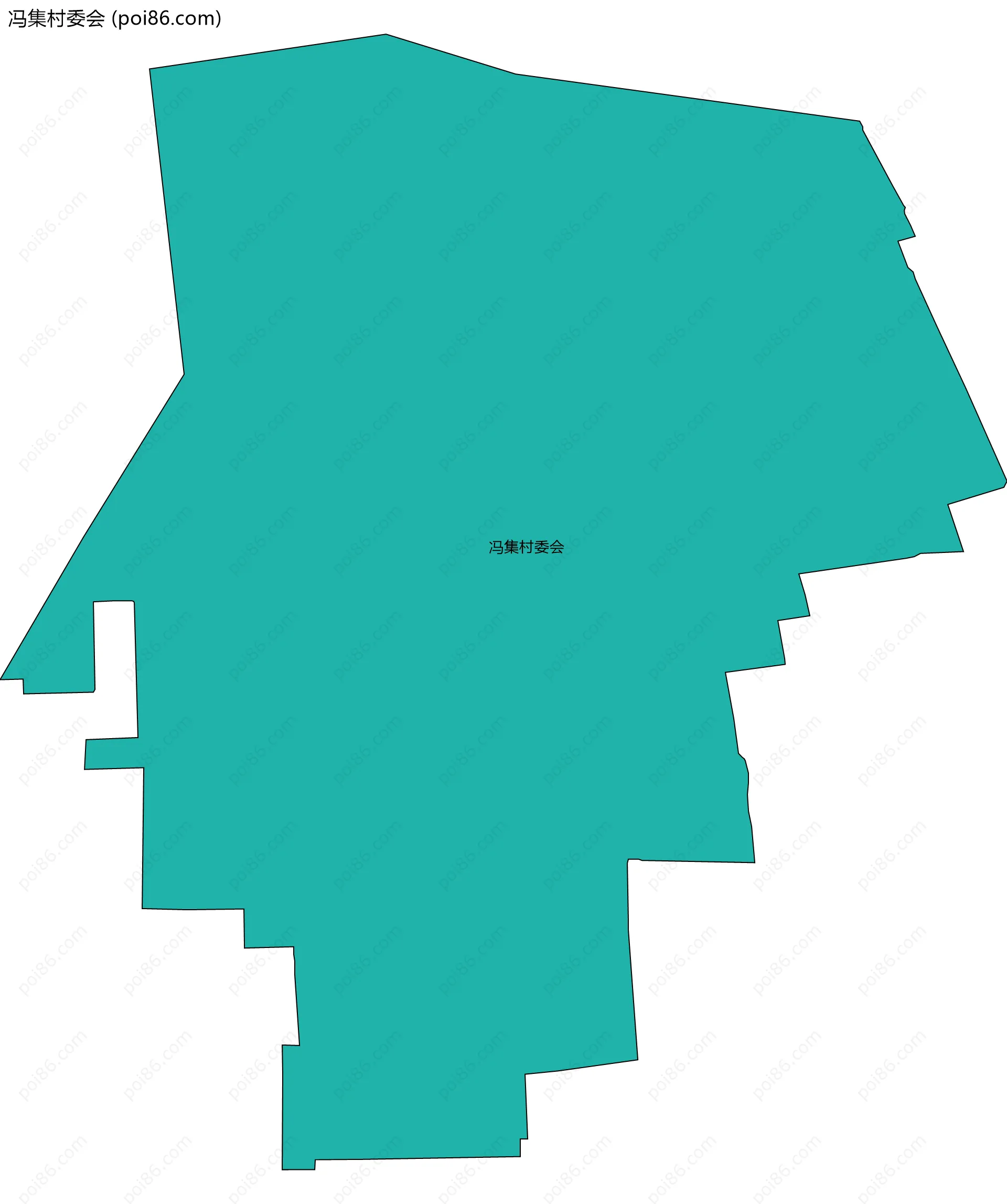 冯集村委会边界地图
