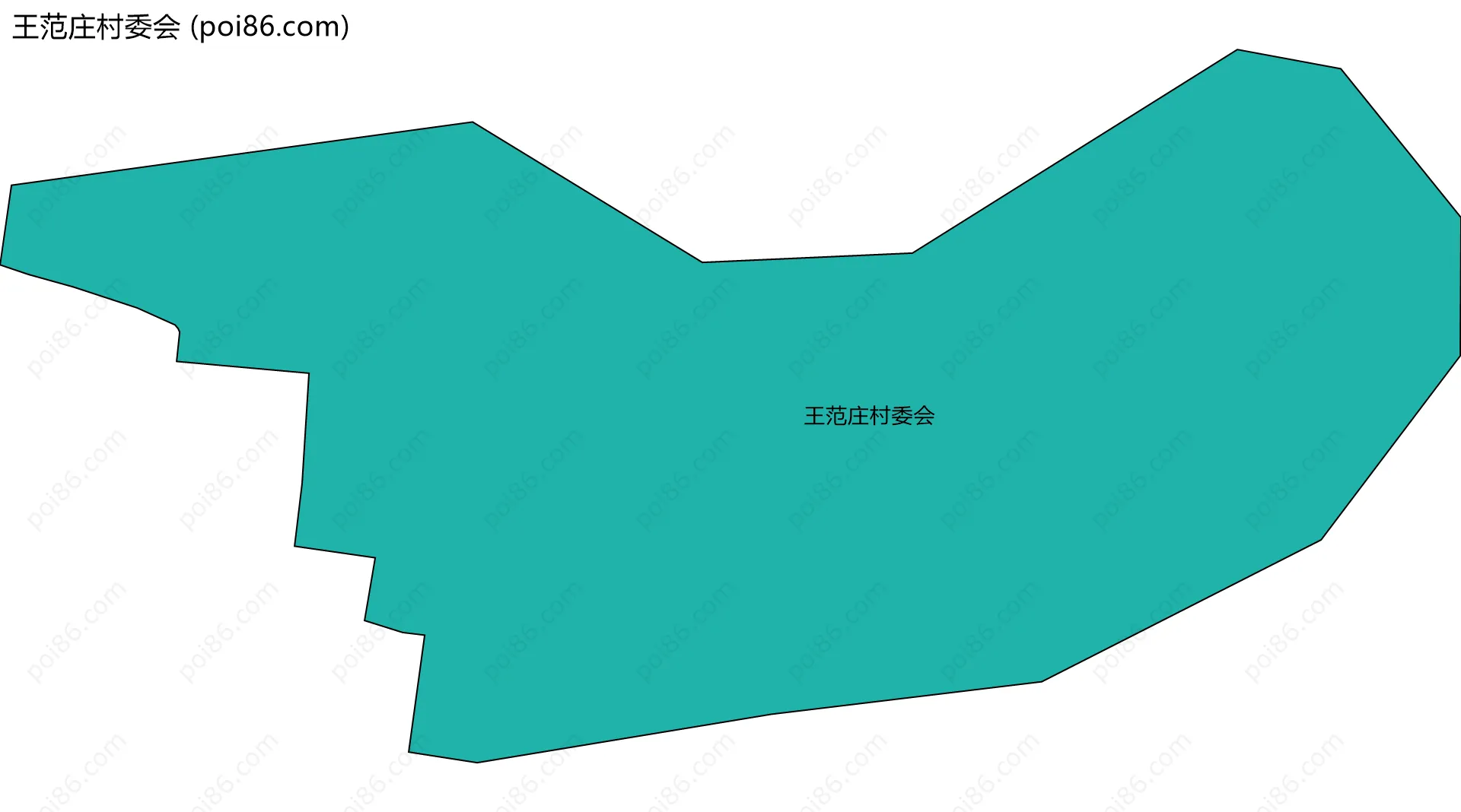 王范庄村委会边界地图