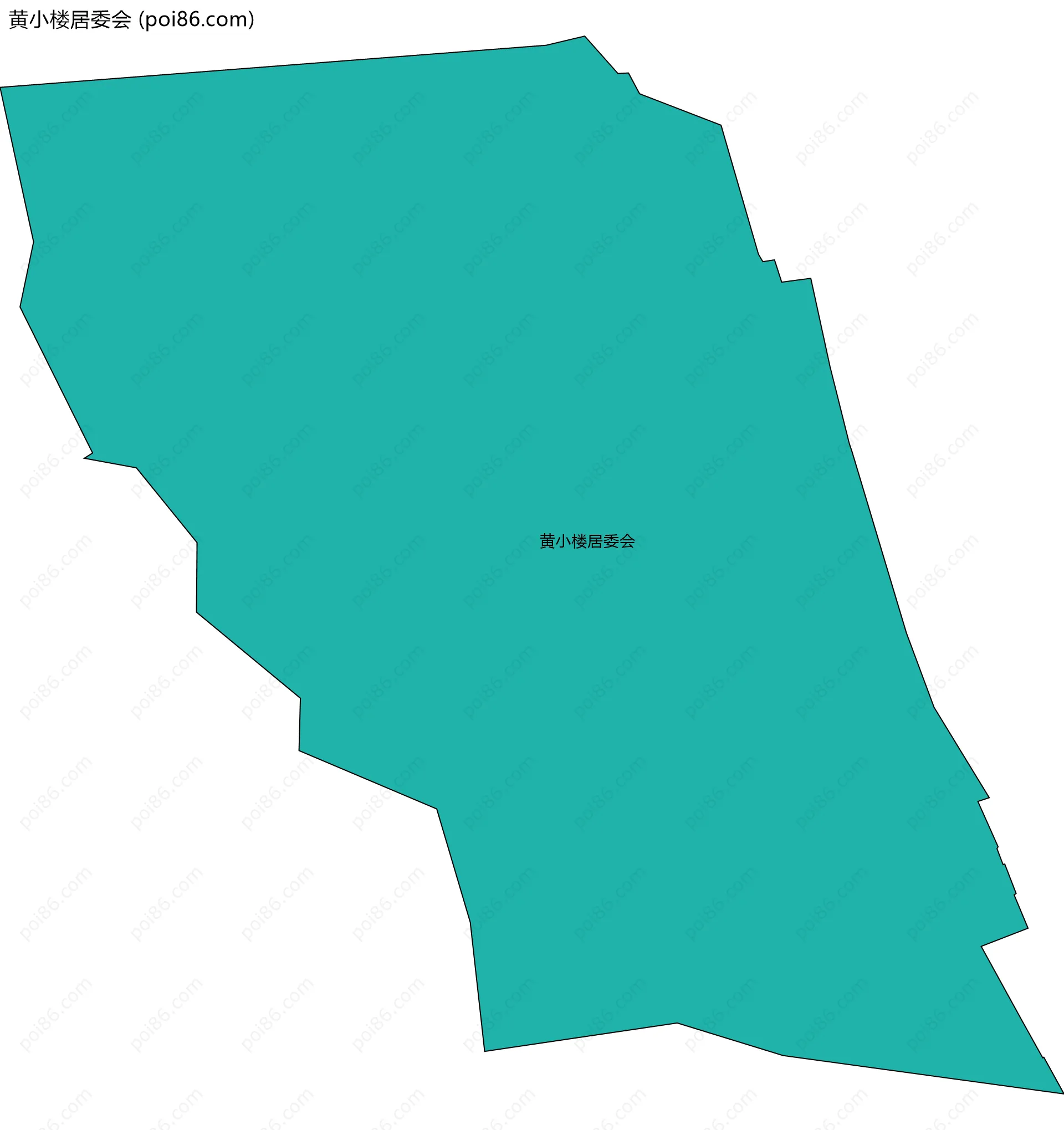 黄小楼居委会边界地图